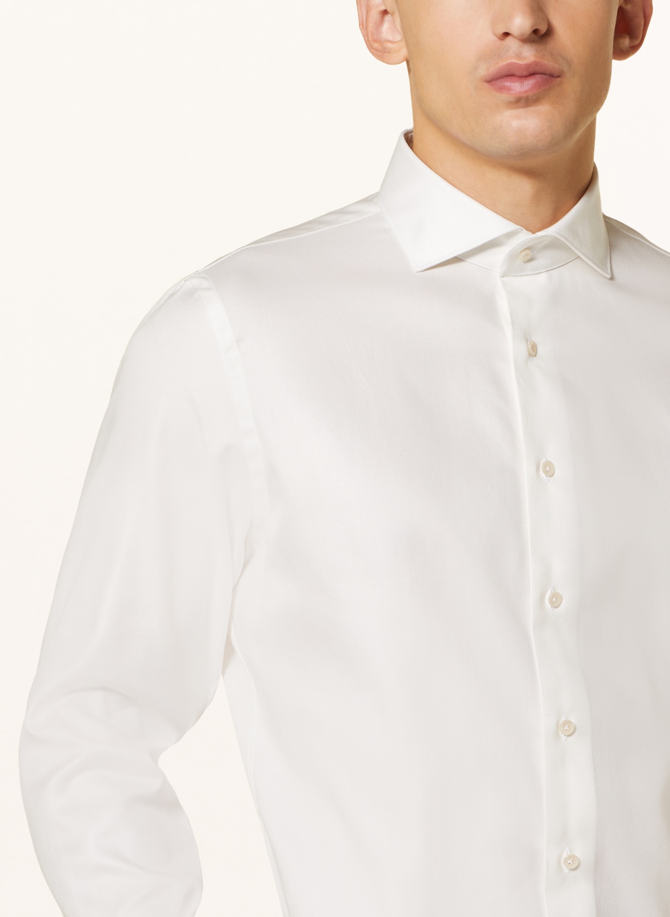 PROFUOMO Shirt slim fit, Color: CREAM (Image 4)