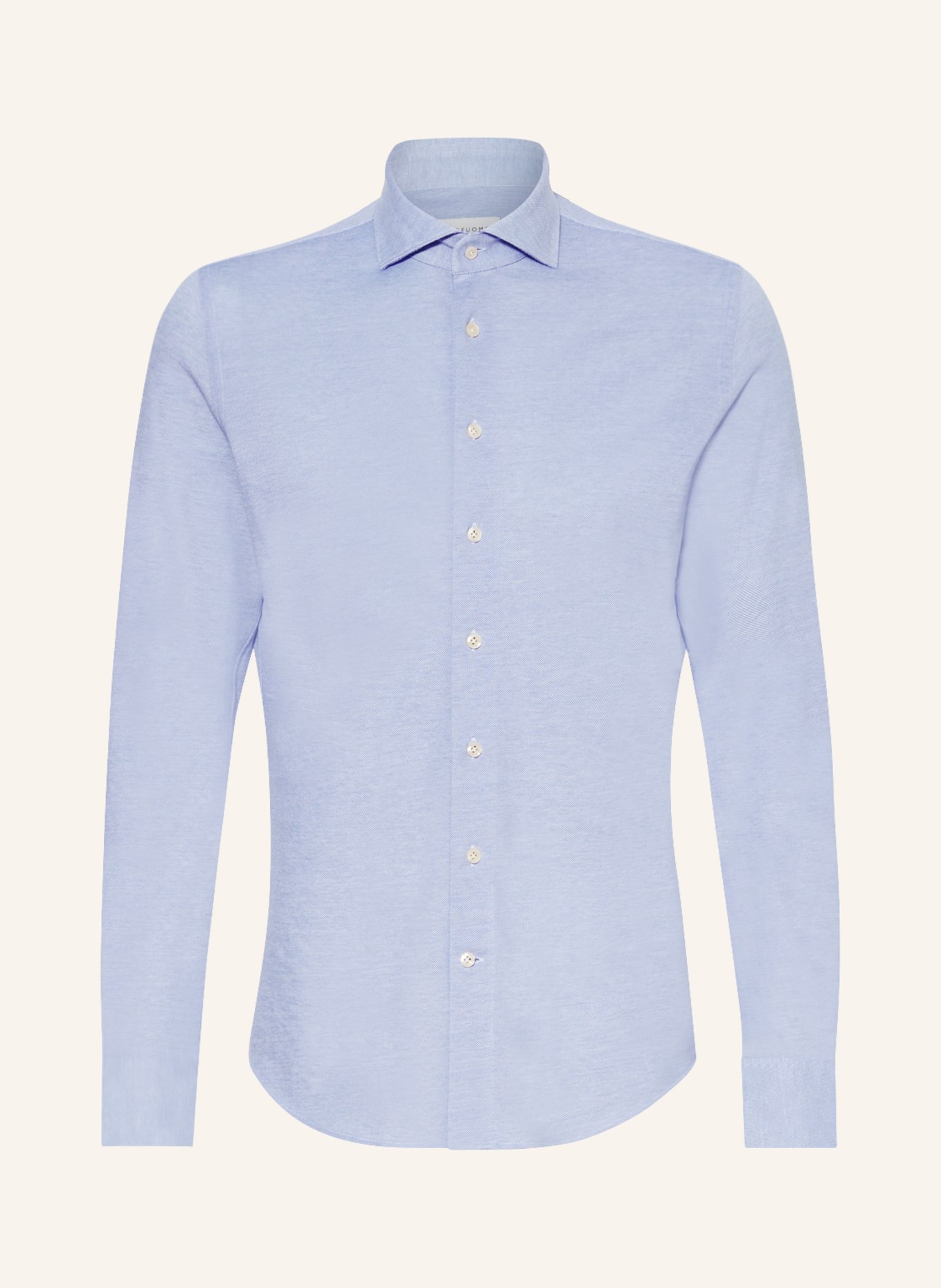PROFUOMO Piqué shirt slim fit, Color: LIGHT BLUE (Image 1)
