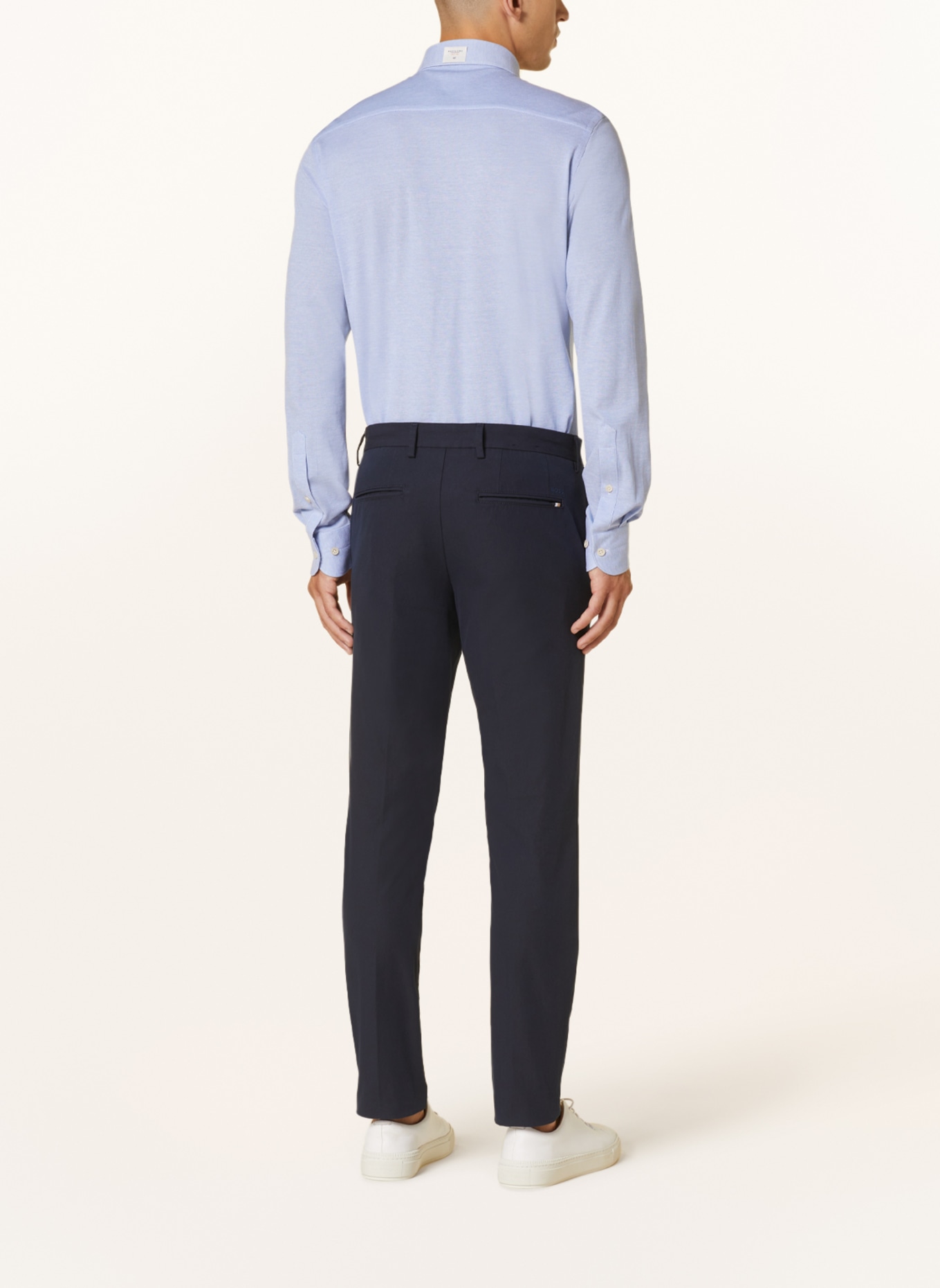 PROFUOMO Piqué-Hemd Slim Fit, Farbe: HELLBLAU (Bild 3)
