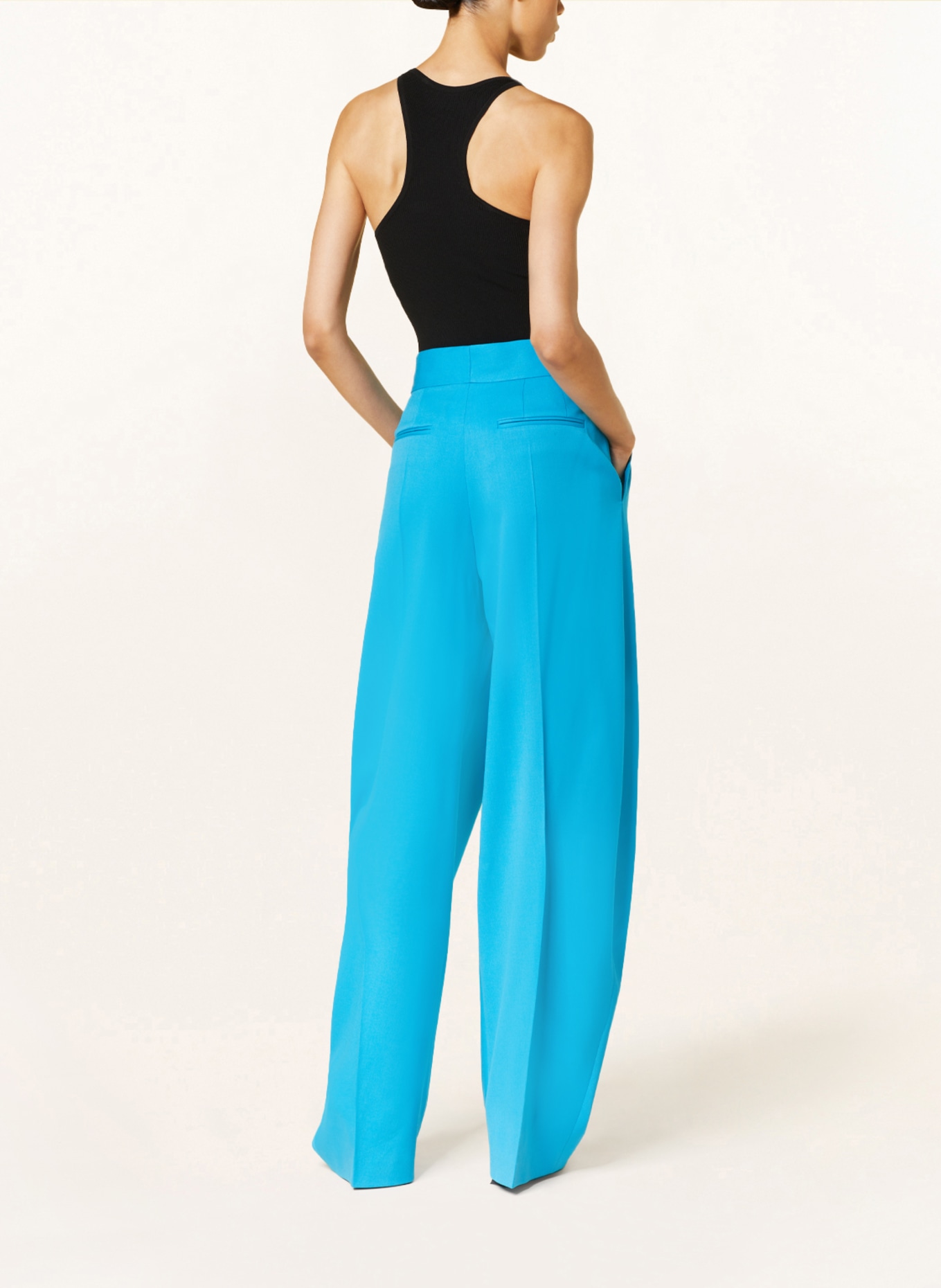 THE ATTICO Wide leg trousers GARY, Color: TURQUOISE (Image 3)