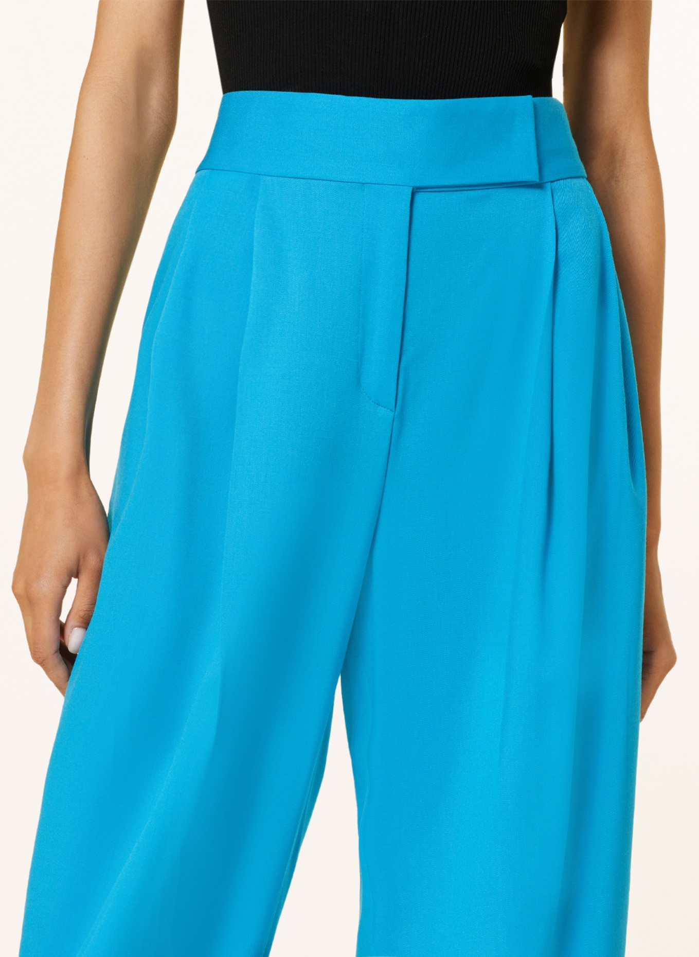 THE ATTICO Wide leg trousers GARY, Color: TURQUOISE (Image 5)