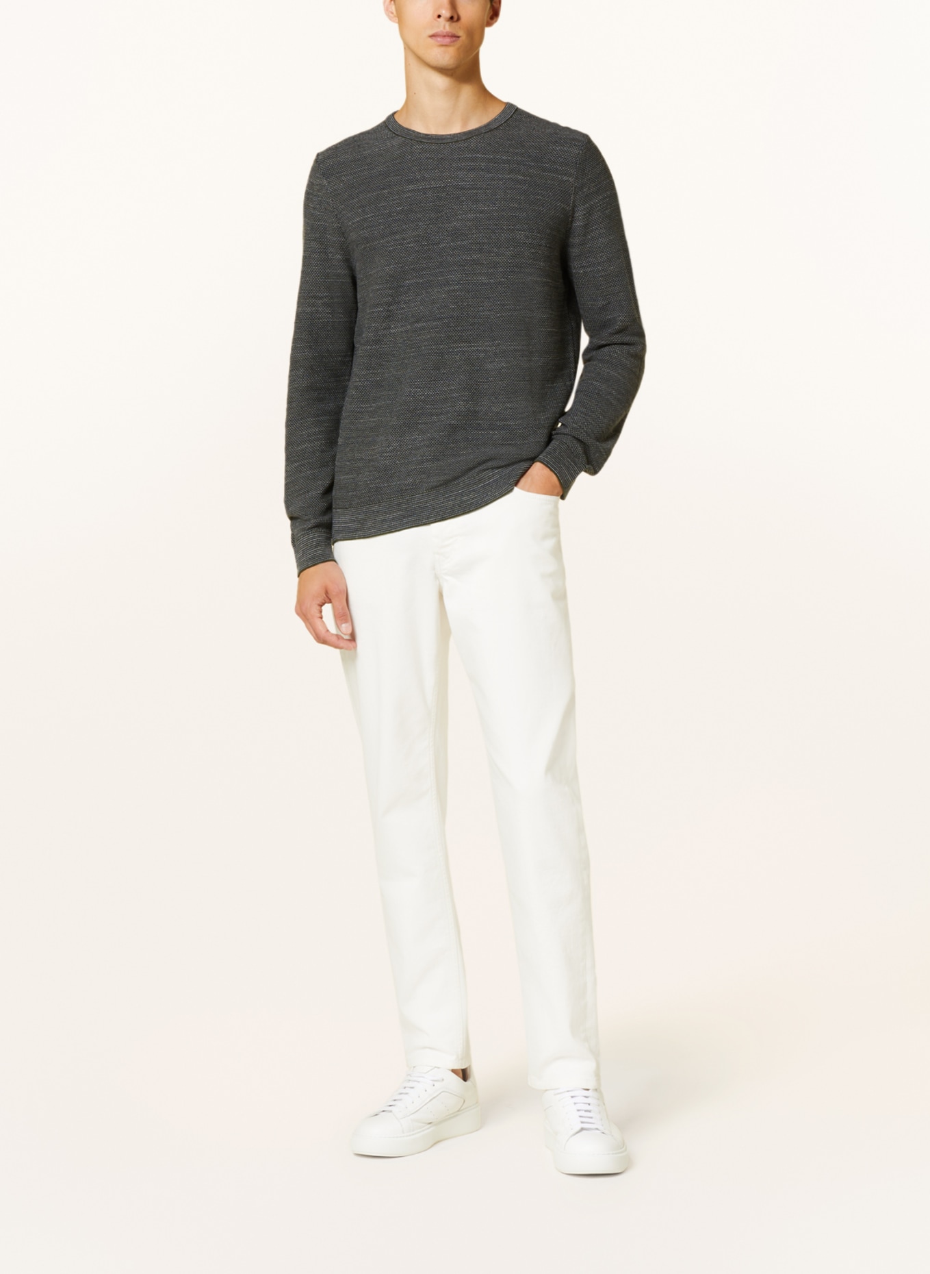 OLYMP Pullover, Farbe: GRAU/ GRÜN/ HELLGRAU (Bild 2)