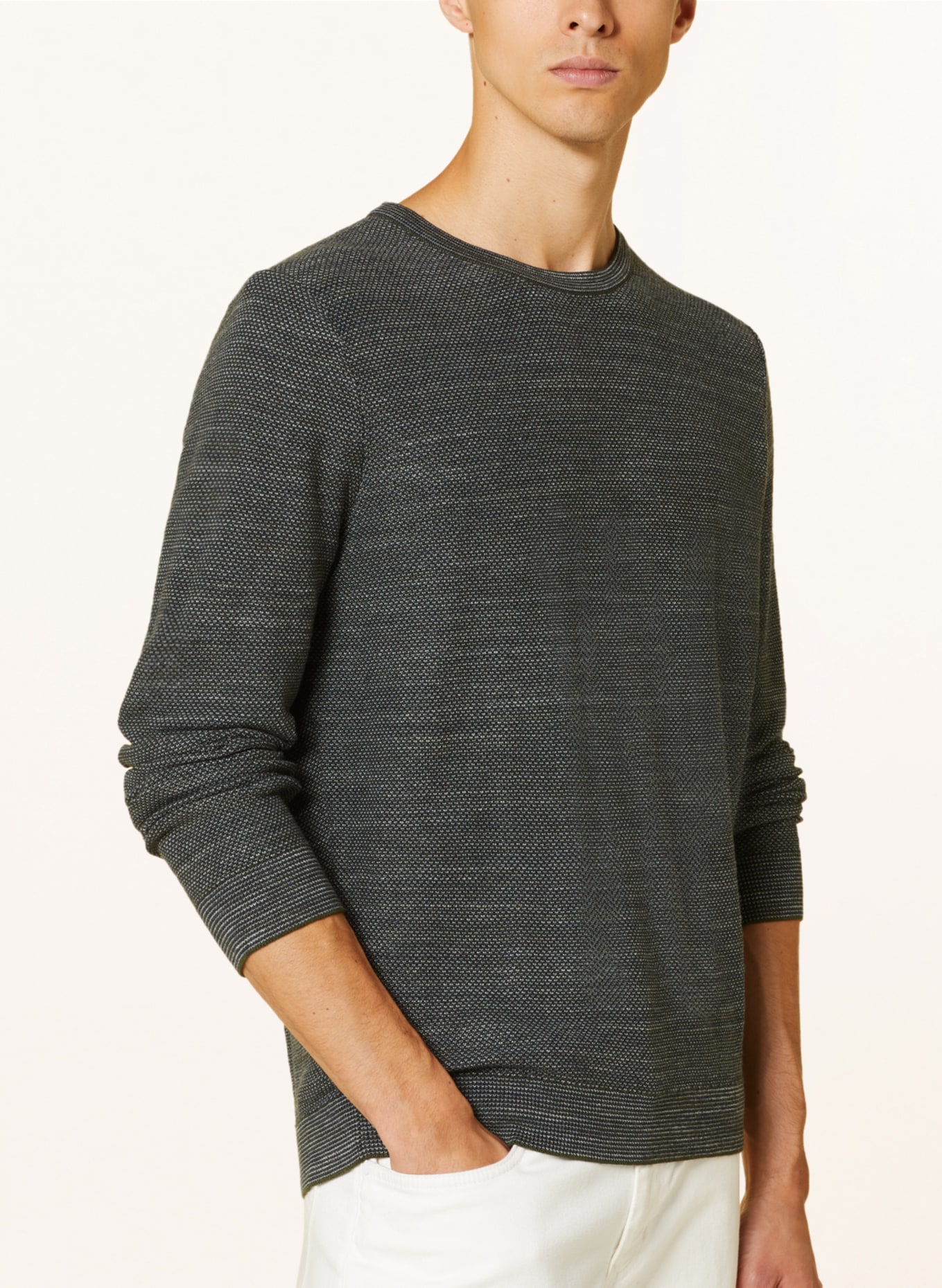 OLYMP Pullover, Farbe: GRAU/ GRÜN/ HELLGRAU (Bild 4)