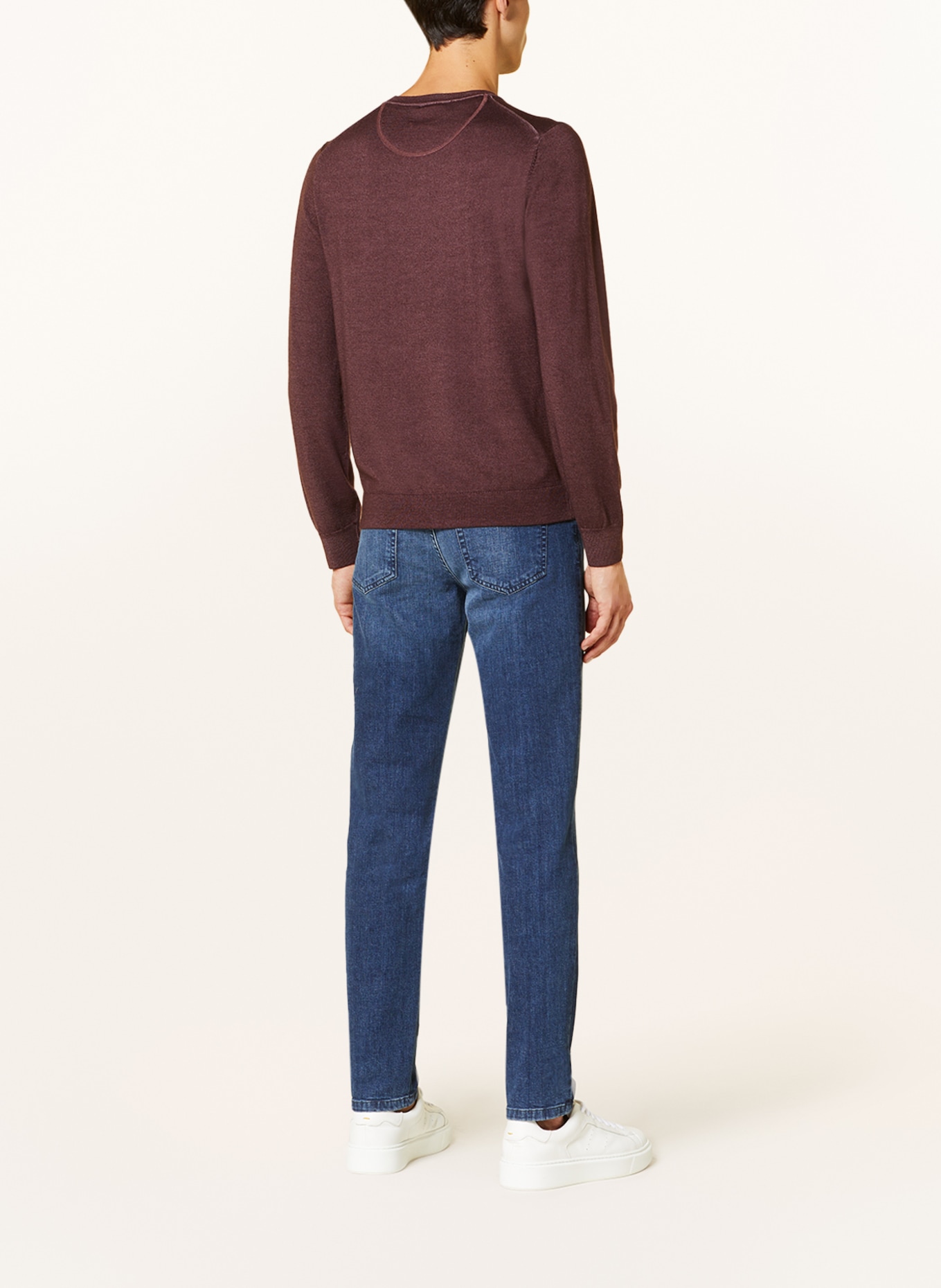 OLYMP Pullover: DUNKELROT