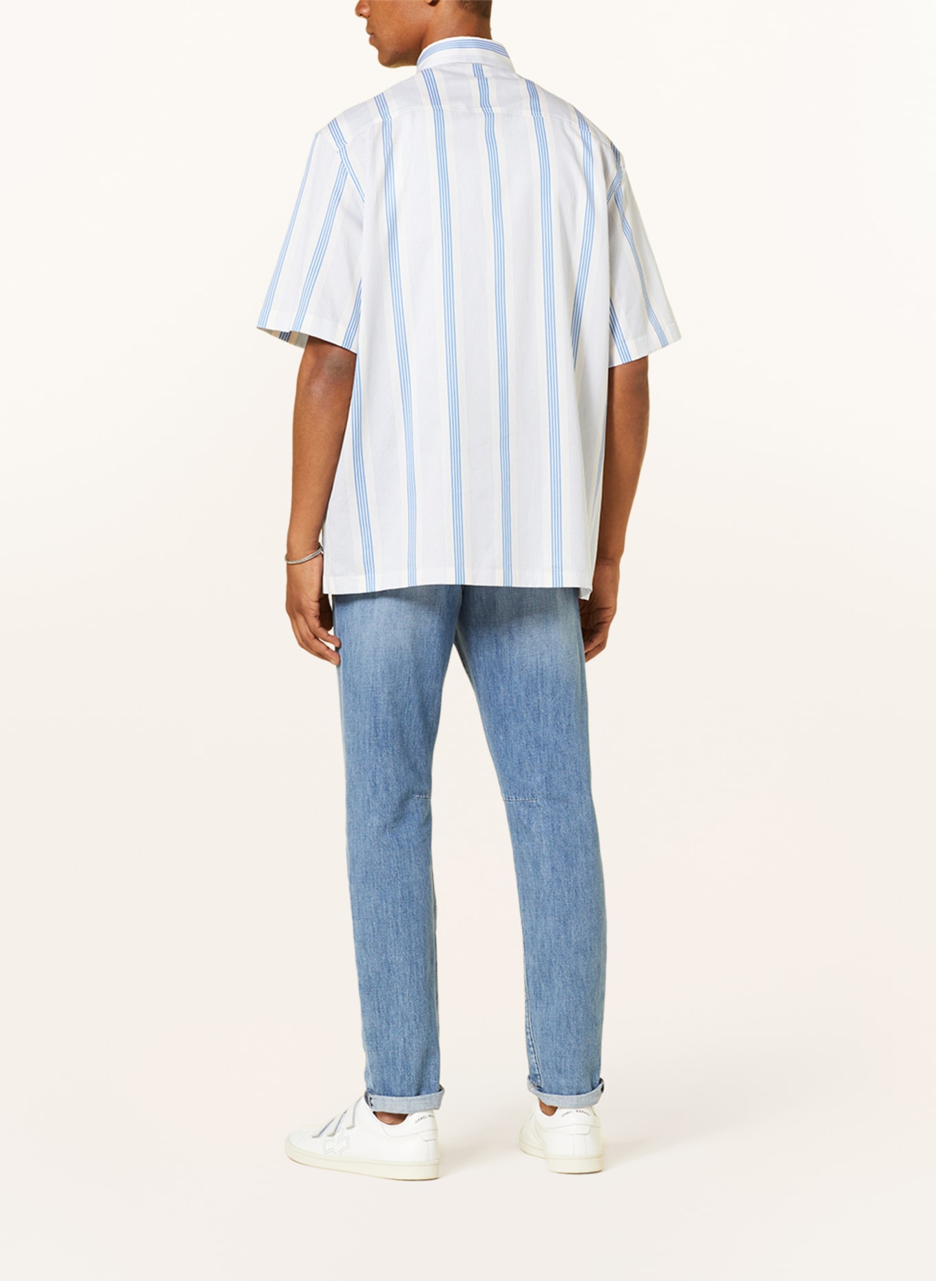 ETRO Short sleeve shirt comfort fit, Color: WHITE/ BLUE (Image 3)