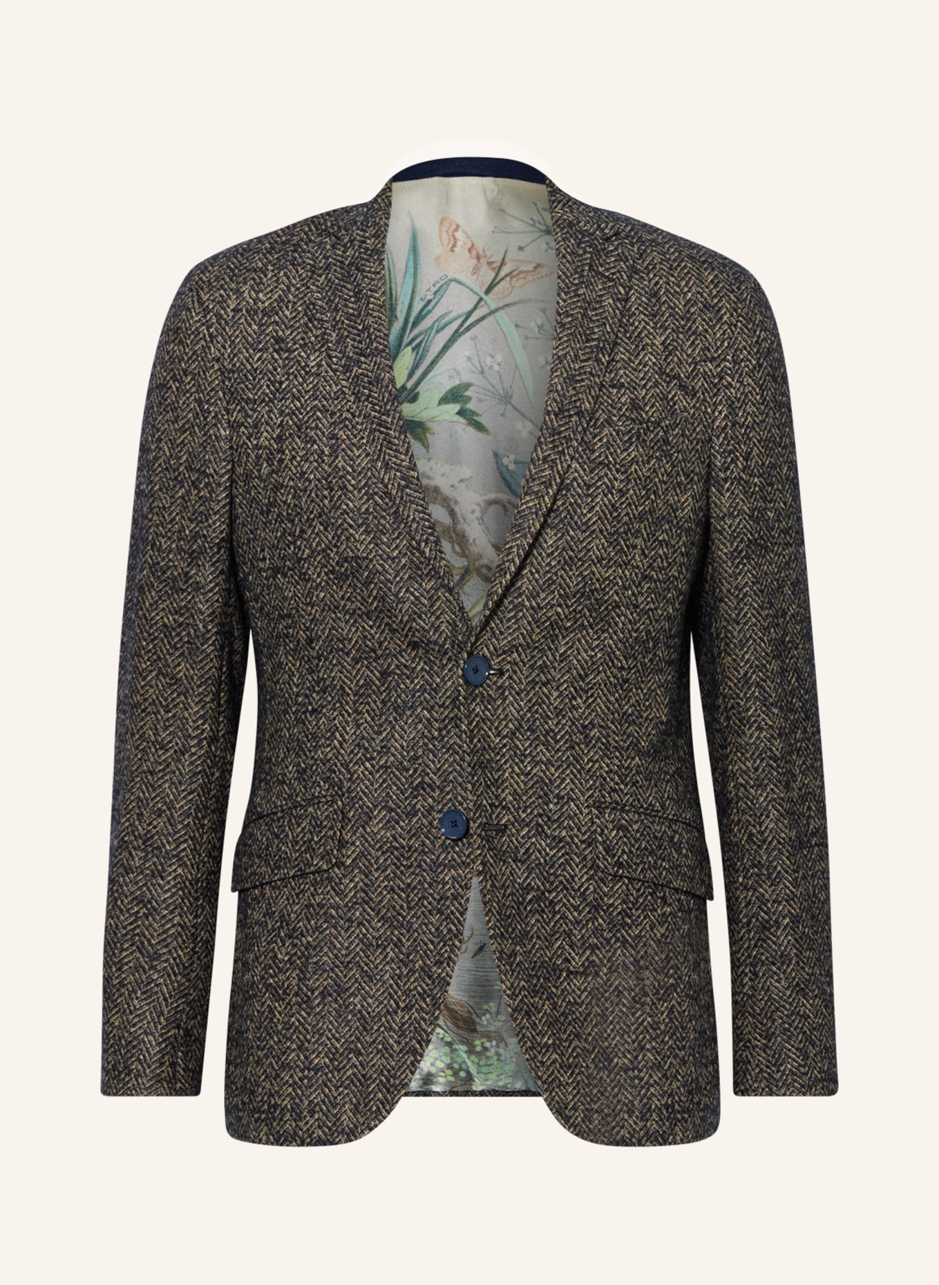 ETRO Tailored jacket slim fit, Color: DARK BLUE/ BEIGE (Image 1)