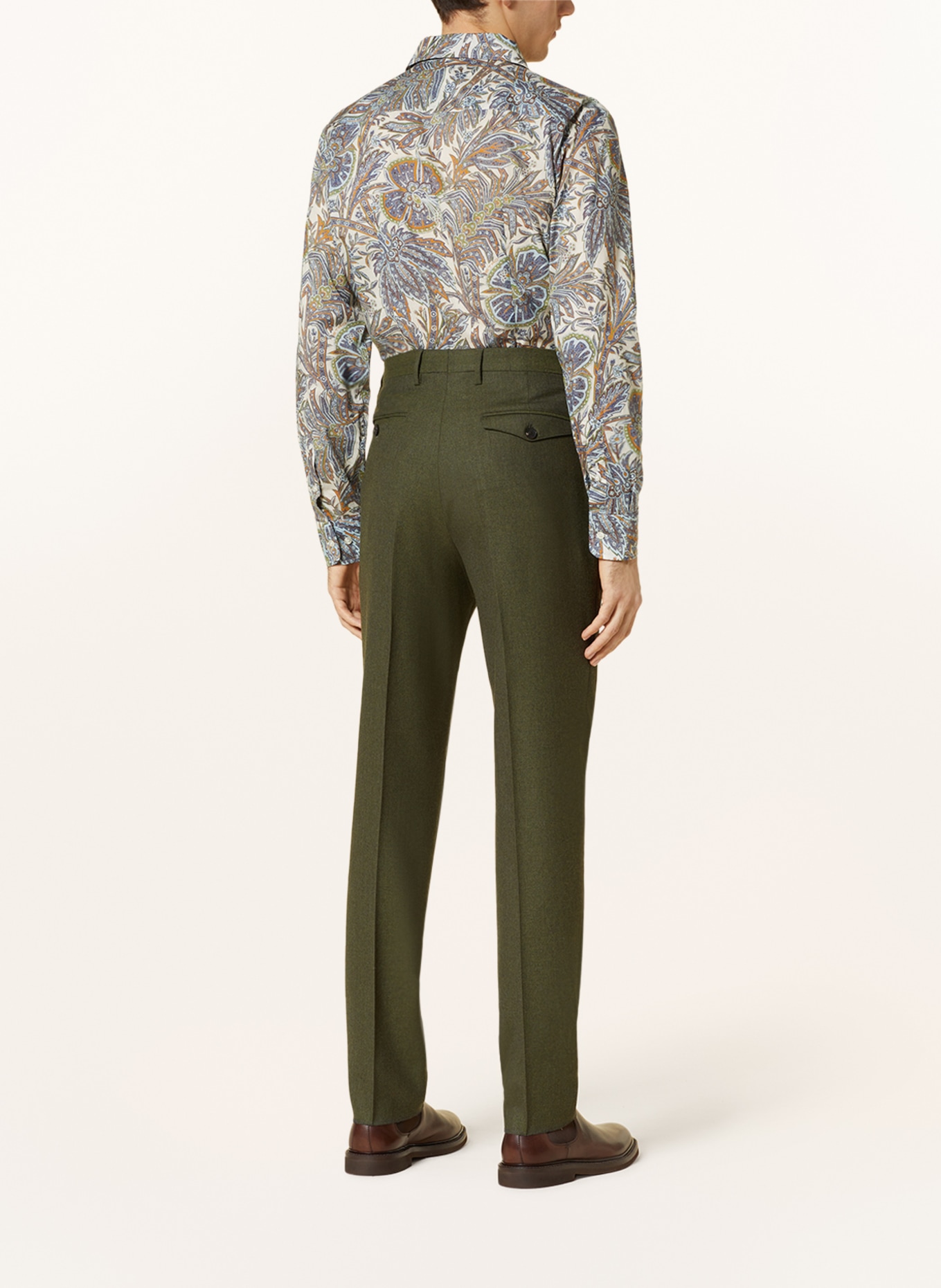 ETRO Trousers slim fit, Color: DARK GREEN (Image 3)