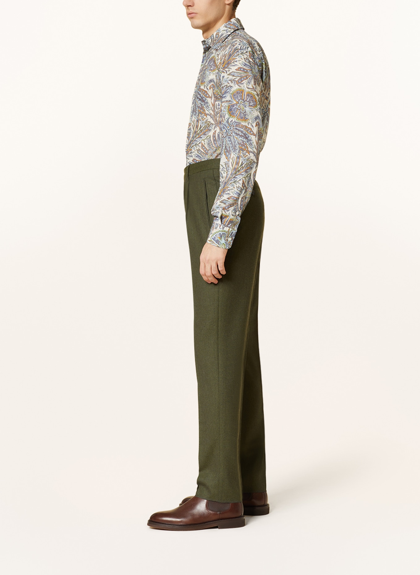 ETRO Trousers slim fit, Color: DARK GREEN (Image 4)