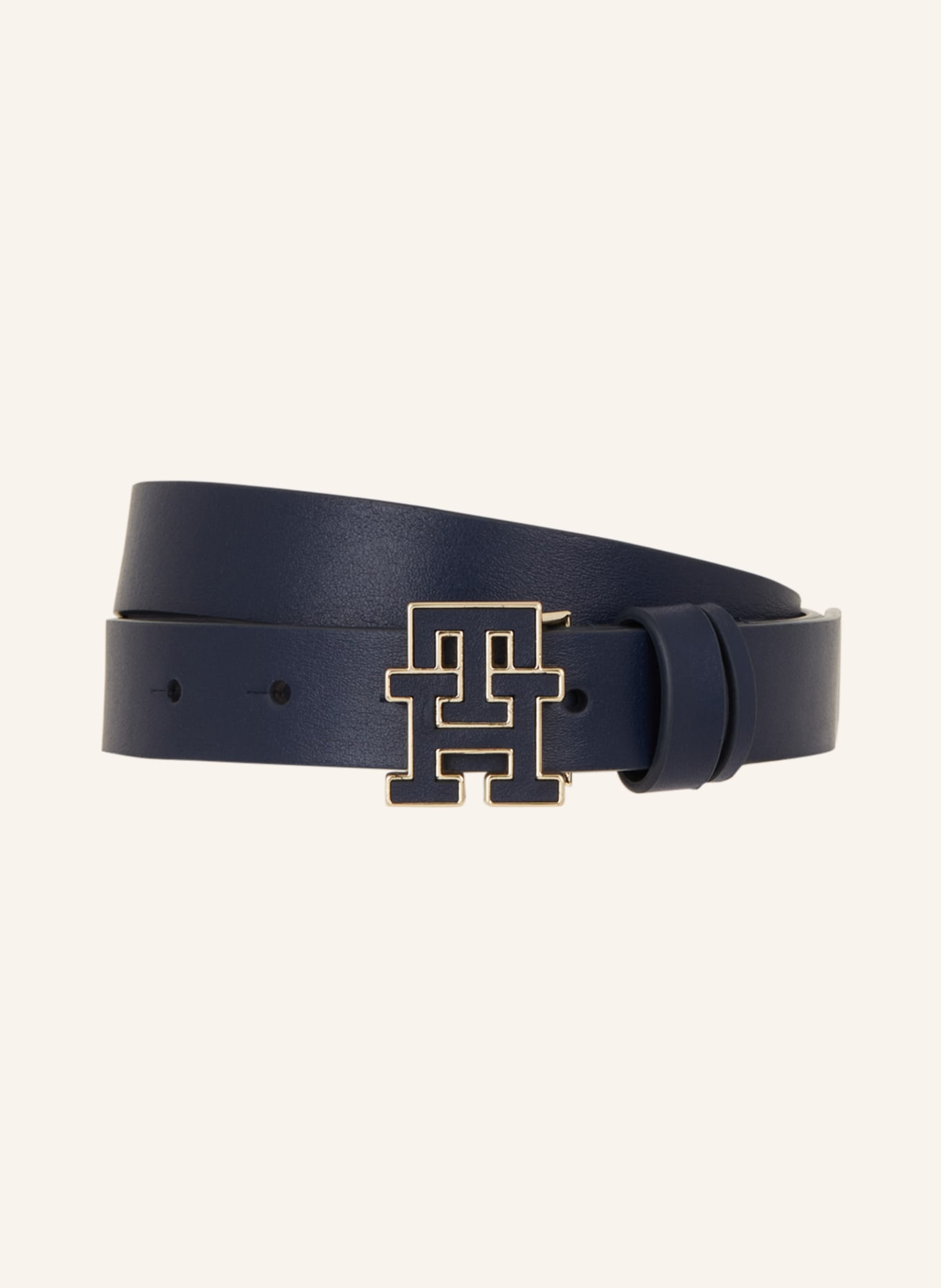 TOMMY HILFIGER Leather belt, Color: DARK BLUE (Image 1)
