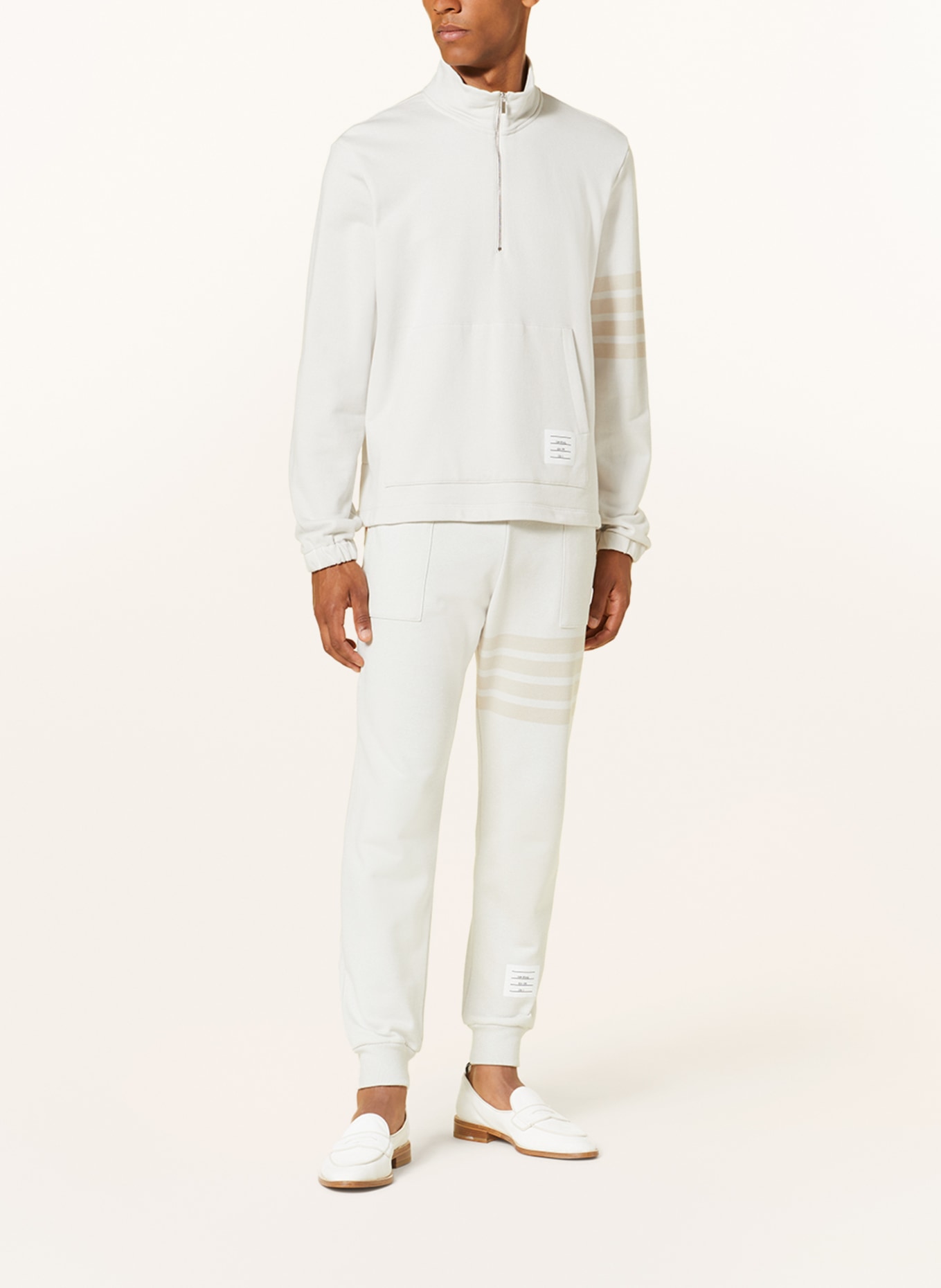 THOM BROWNE. Sweatpants, Color: WHITE (Image 2)