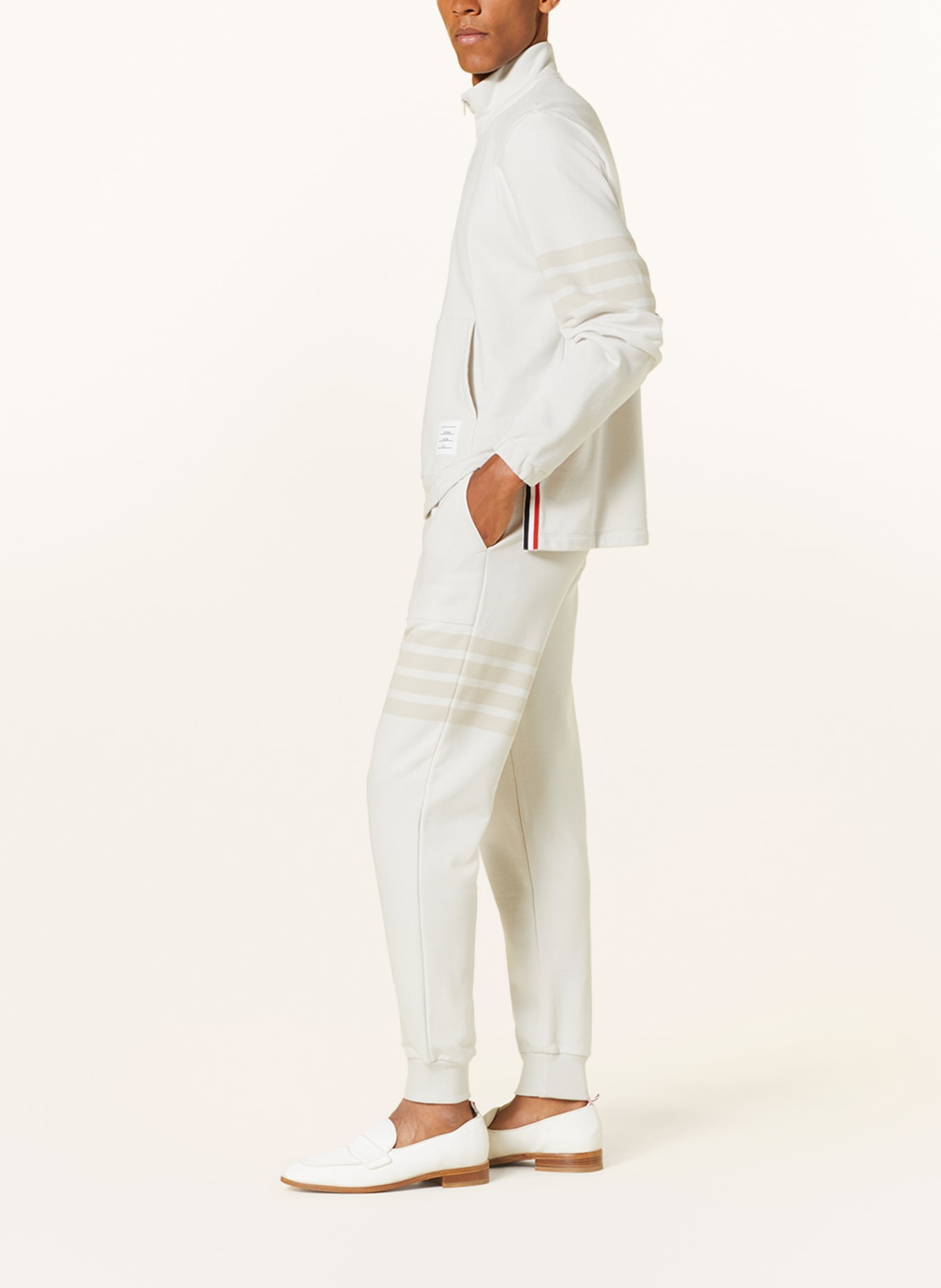 THOM BROWNE. Sweatpants, Color: WHITE (Image 4)