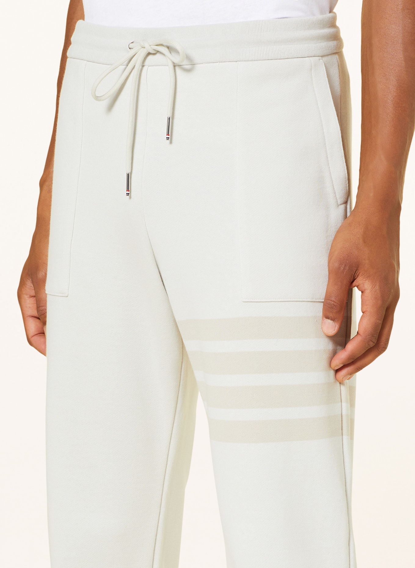 THOM BROWNE. Sweatpants, Color: WHITE (Image 5)