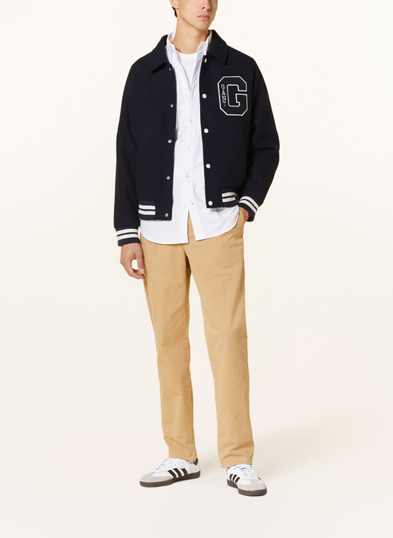 GANT College jacket, Color: DARK BLUE/ WHITE (Image 2)