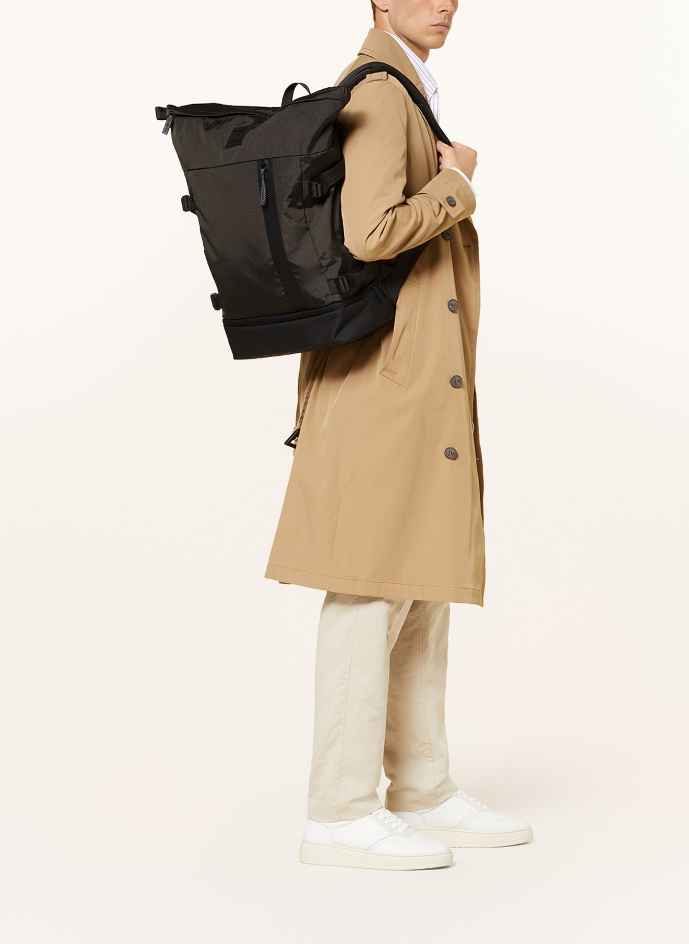 STRELLSON Backpack NORTHWOOD SEBASTIAN, Color: KHAKI/ BLACK (Image 4)