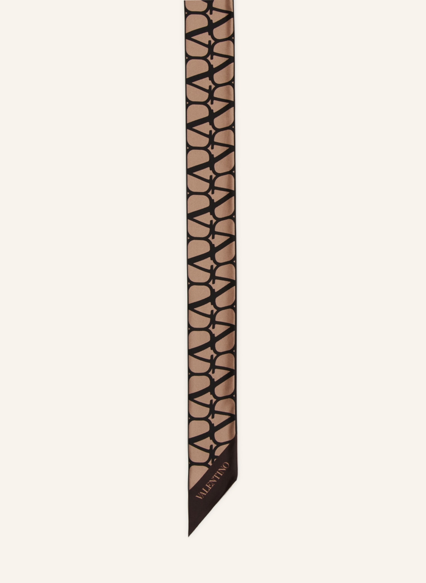 VALENTINO GARAVANI Silk scarf TOILE ICONOGRAPHE, Color: BEIGE/ BLACK (Image 1)