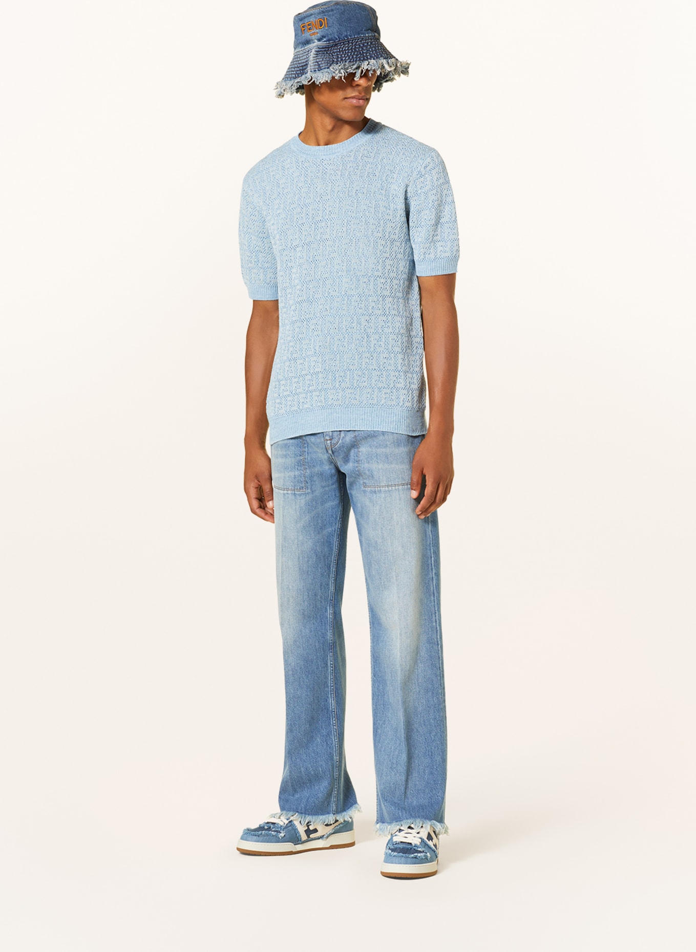 FENDI Strickshirt aus Leinen, Farbe: HELLBLAU (Bild 2)