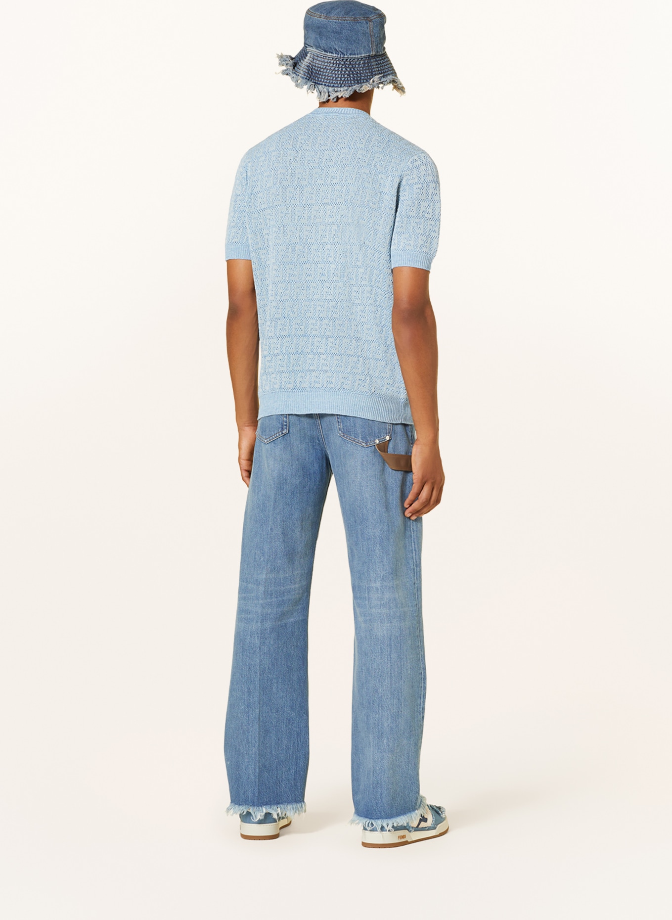 FENDI Strickshirt aus Leinen, Farbe: HELLBLAU (Bild 3)