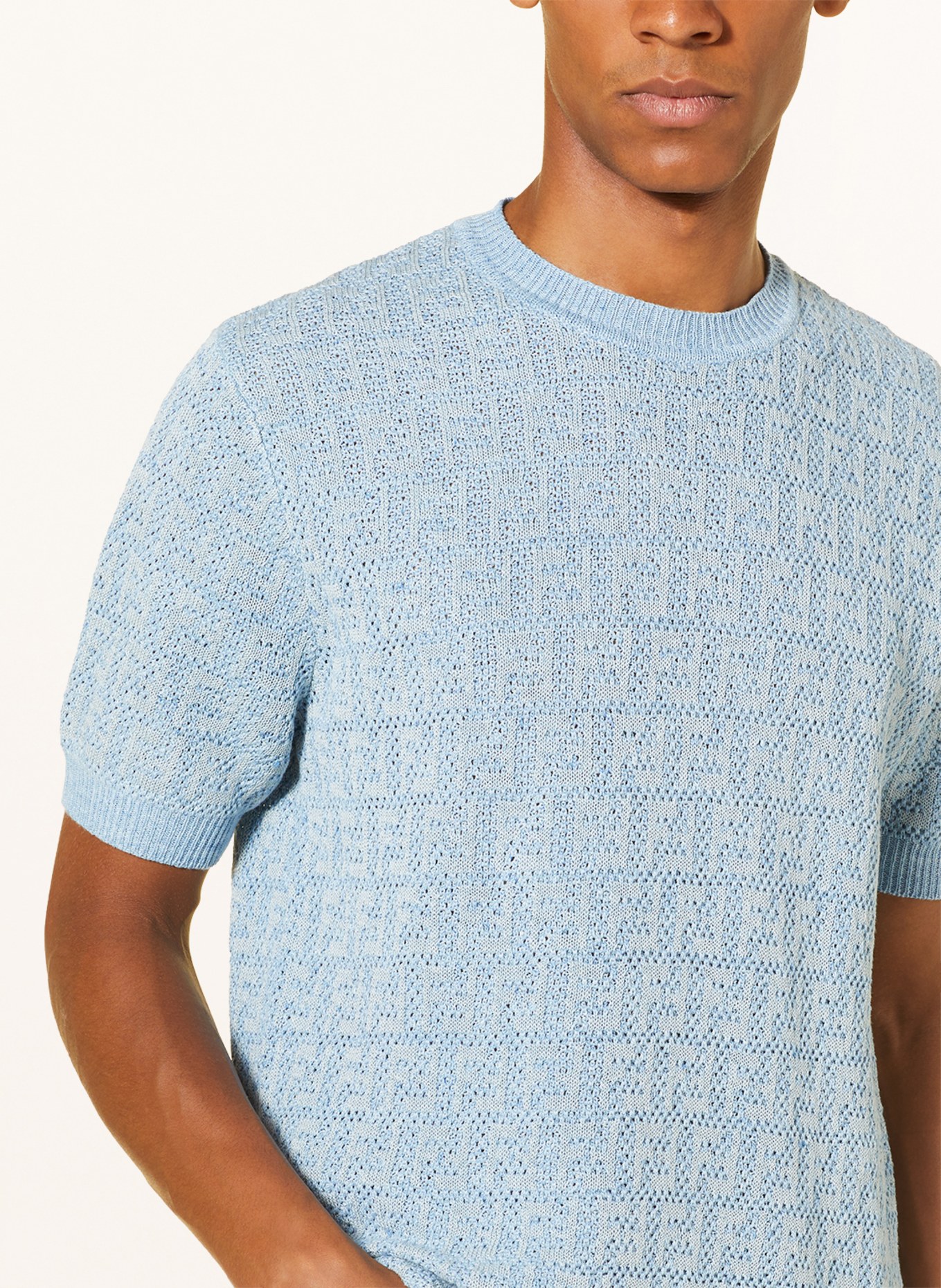 FENDI Strickshirt aus Leinen, Farbe: HELLBLAU (Bild 4)