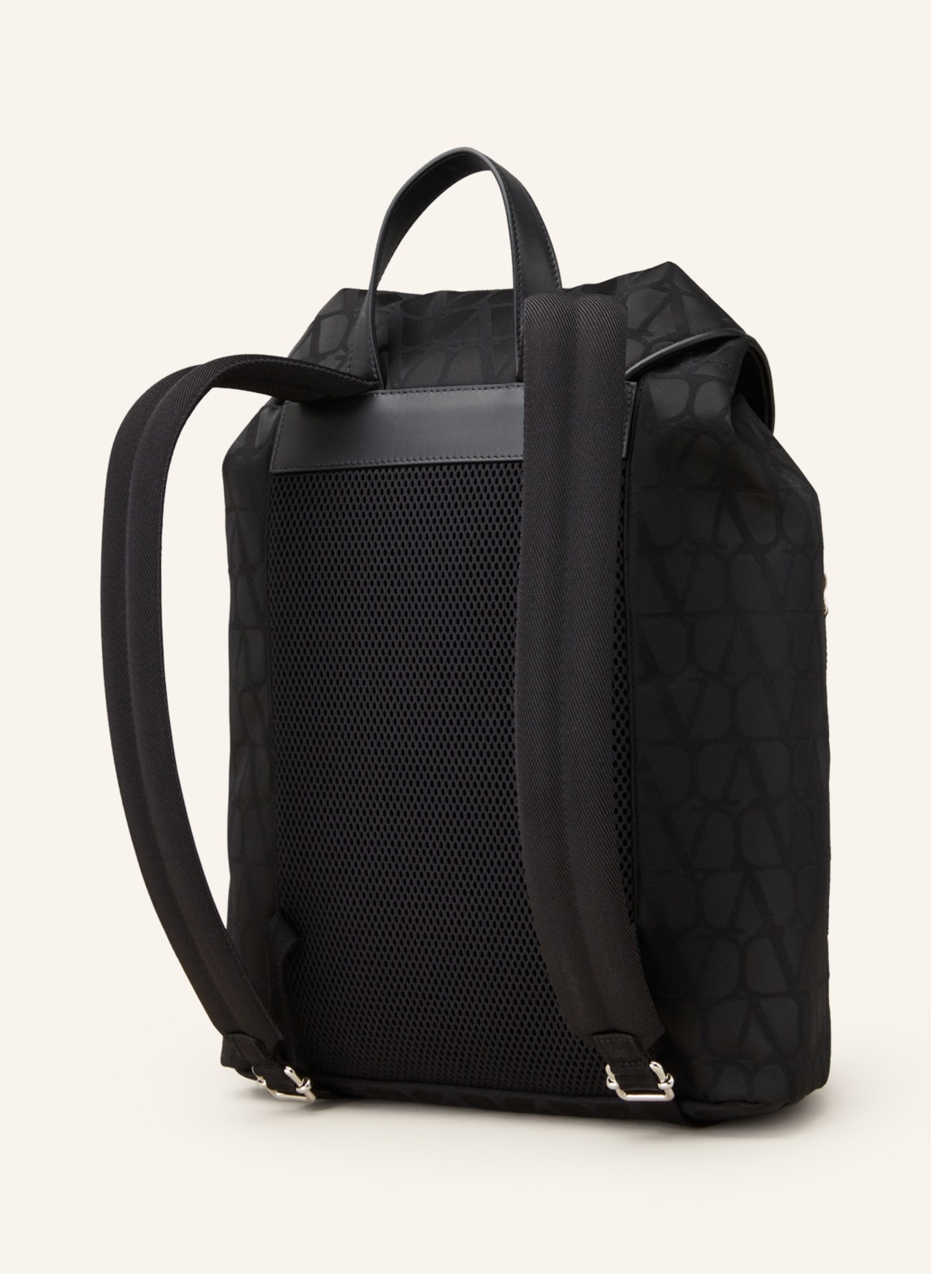 VALENTINO GARAVANI Backpack TOILE ICONOGRAPH, Color: BLACK (Image 2)