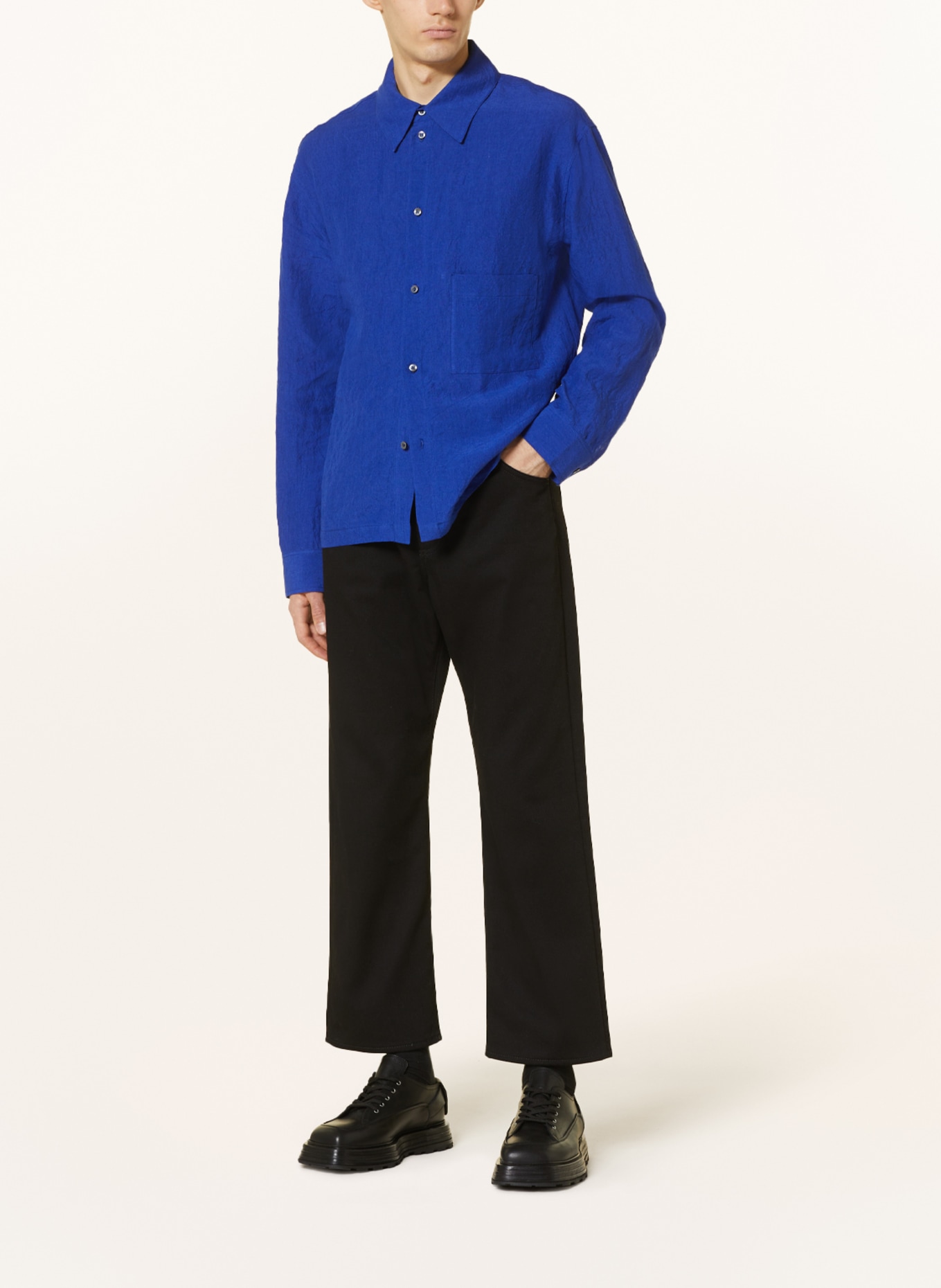RÓHE Linen shirt comfort fit, Color: BLUE (Image 2)