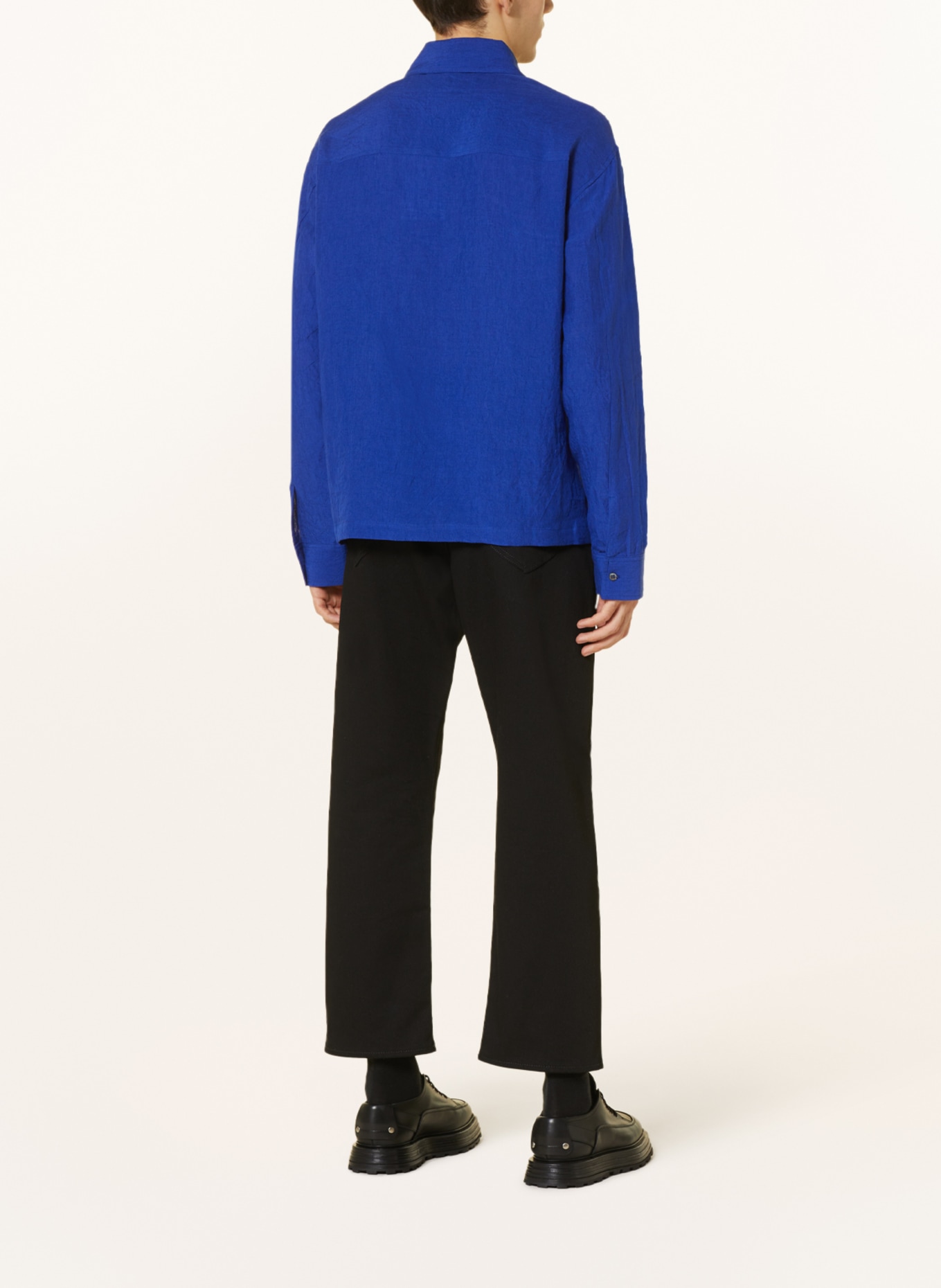 RÓHE Linen shirt comfort fit, Color: BLUE (Image 3)
