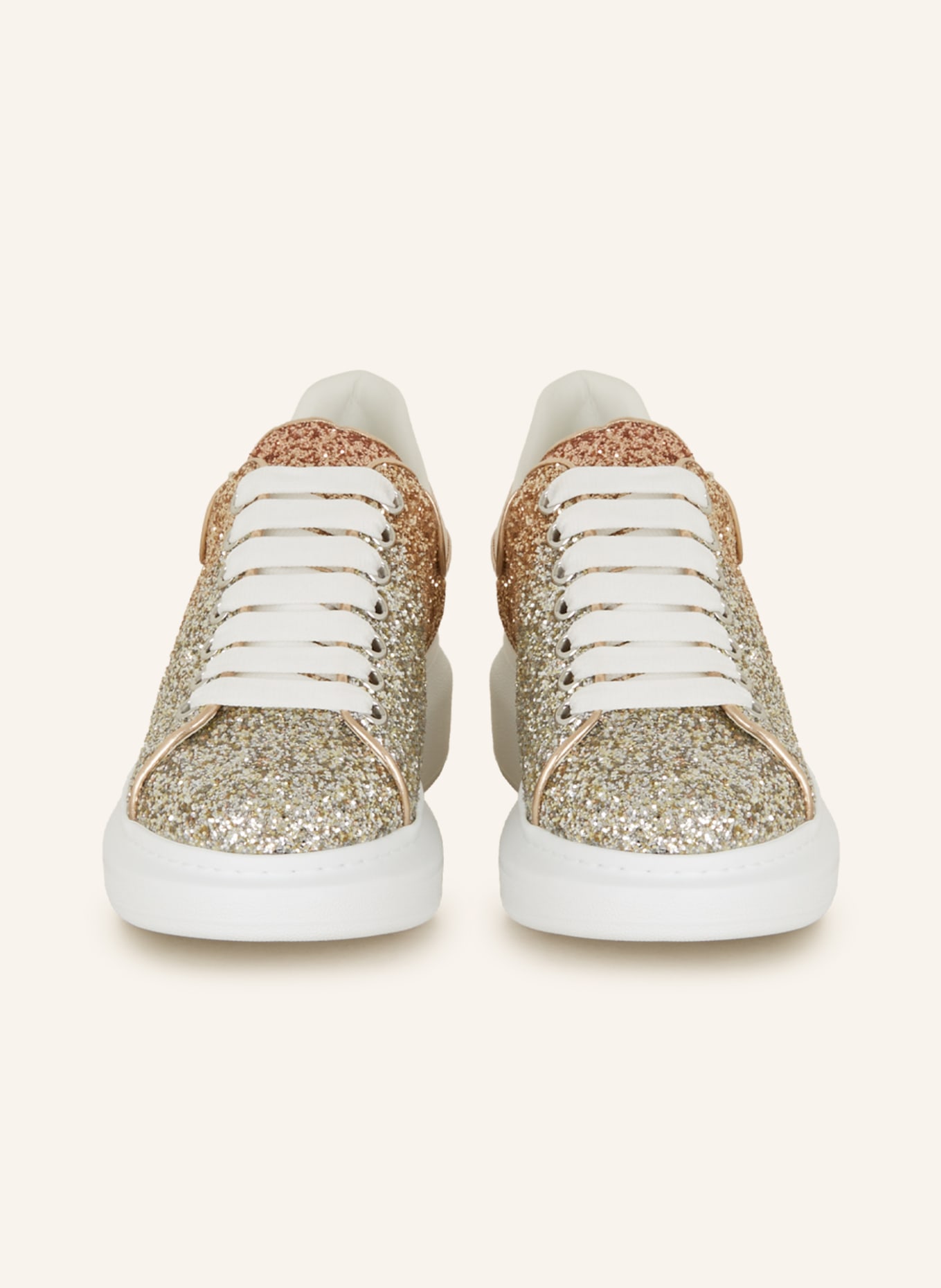 Alexander McQUEEN Sneakers with sequins, Color: ROSE/ SILVER (Image 3)