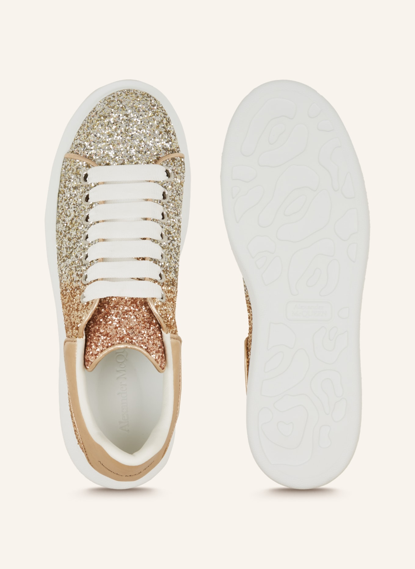 Alexander McQUEEN Sneakers with sequins, Color: ROSE/ SILVER (Image 5)