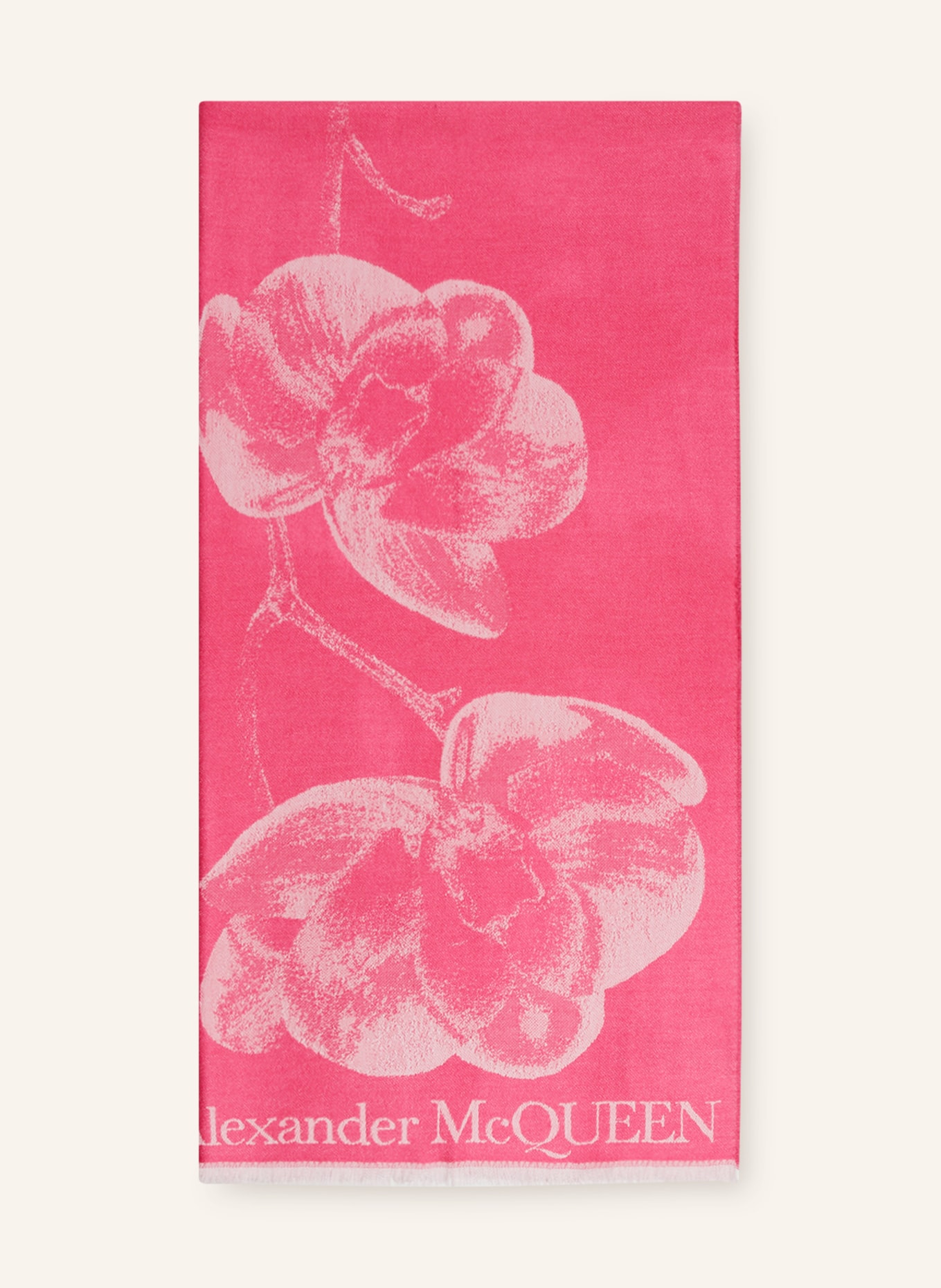 Alexander McQUEEN Scarf with silk, Color: PINK/ LIGHT PINK (Image 1)