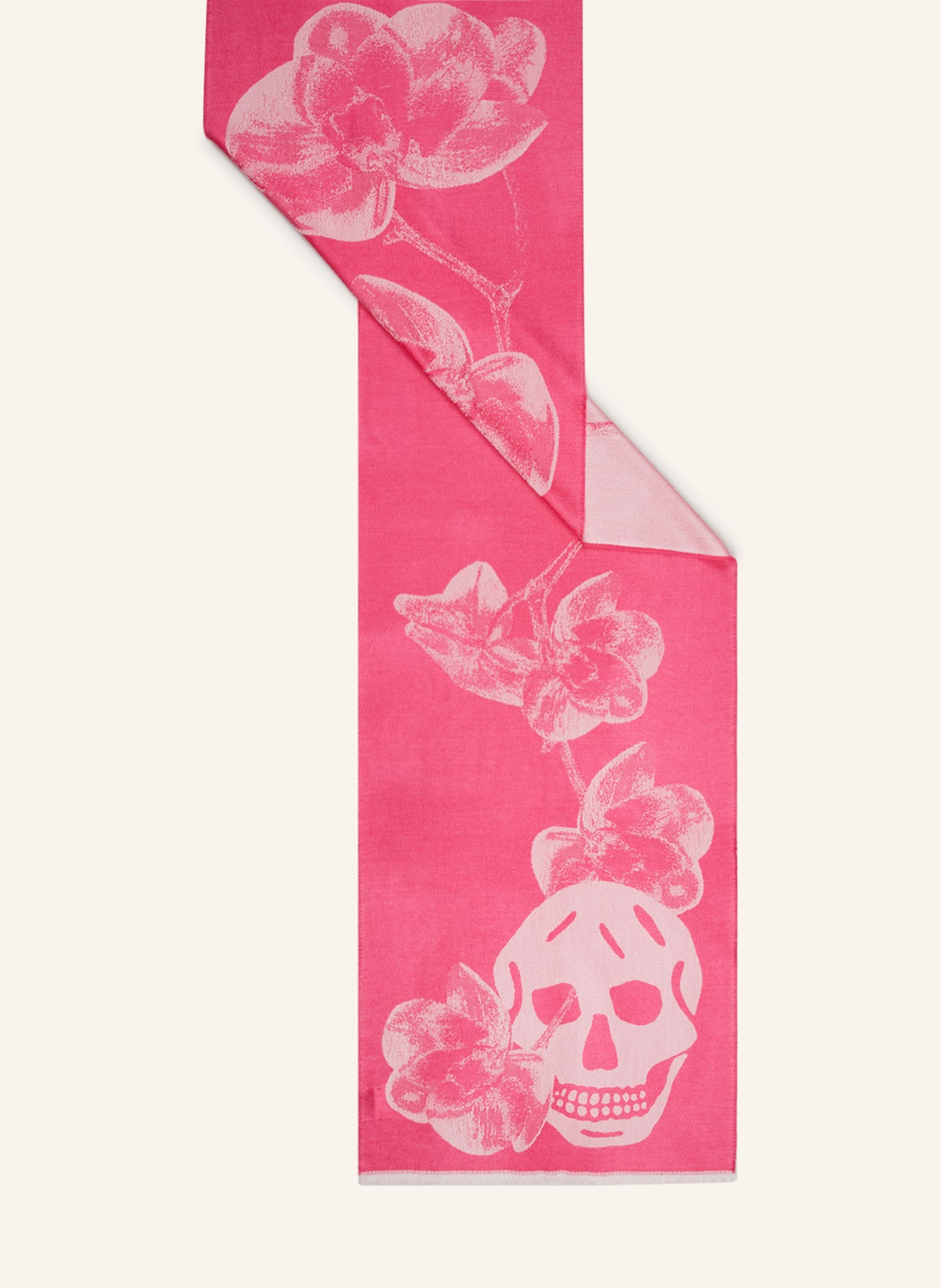 Alexander McQUEEN Scarf with silk, Color: PINK/ LIGHT PINK (Image 2)