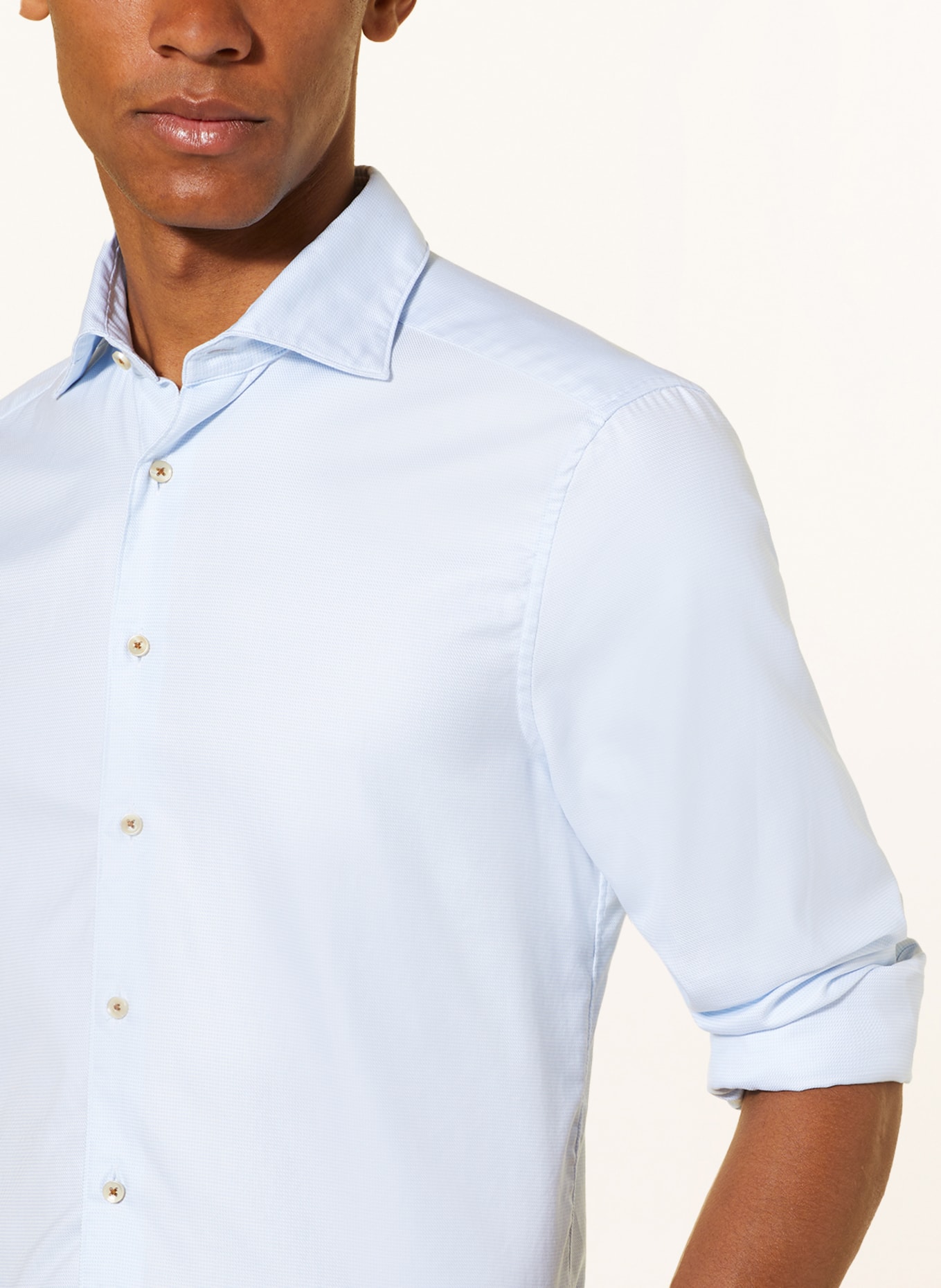 Stenströms Shirt slim fit, Color: WHITE/ LIGHT BLUE (Image 4)