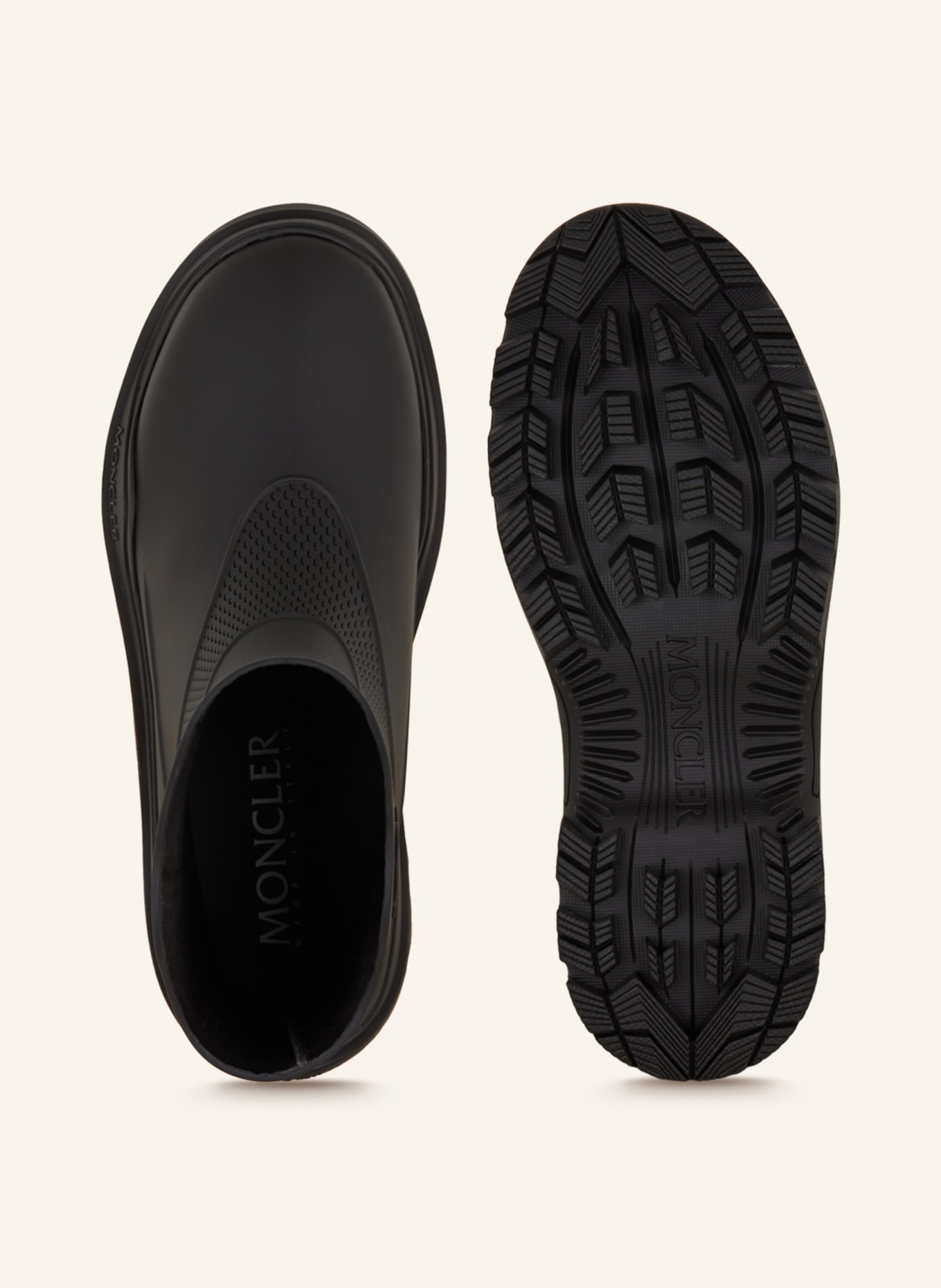 MONCLER Botki gumowe MISTY: CZARNY