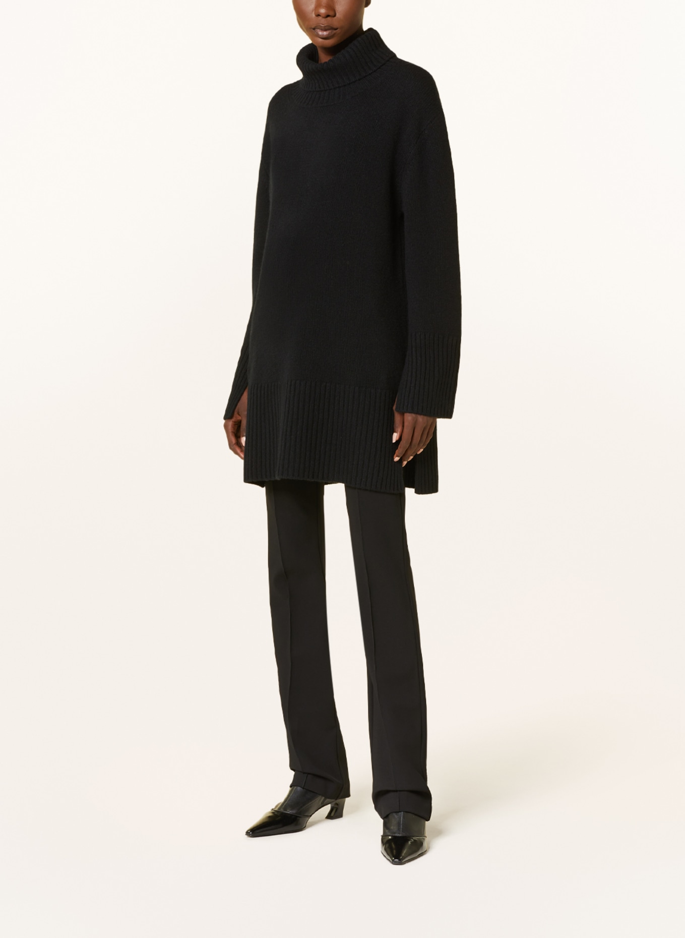 (THE MERCER) N.Y. Turtleneck sweater in cashmere, Color: BLACK (Image 2)