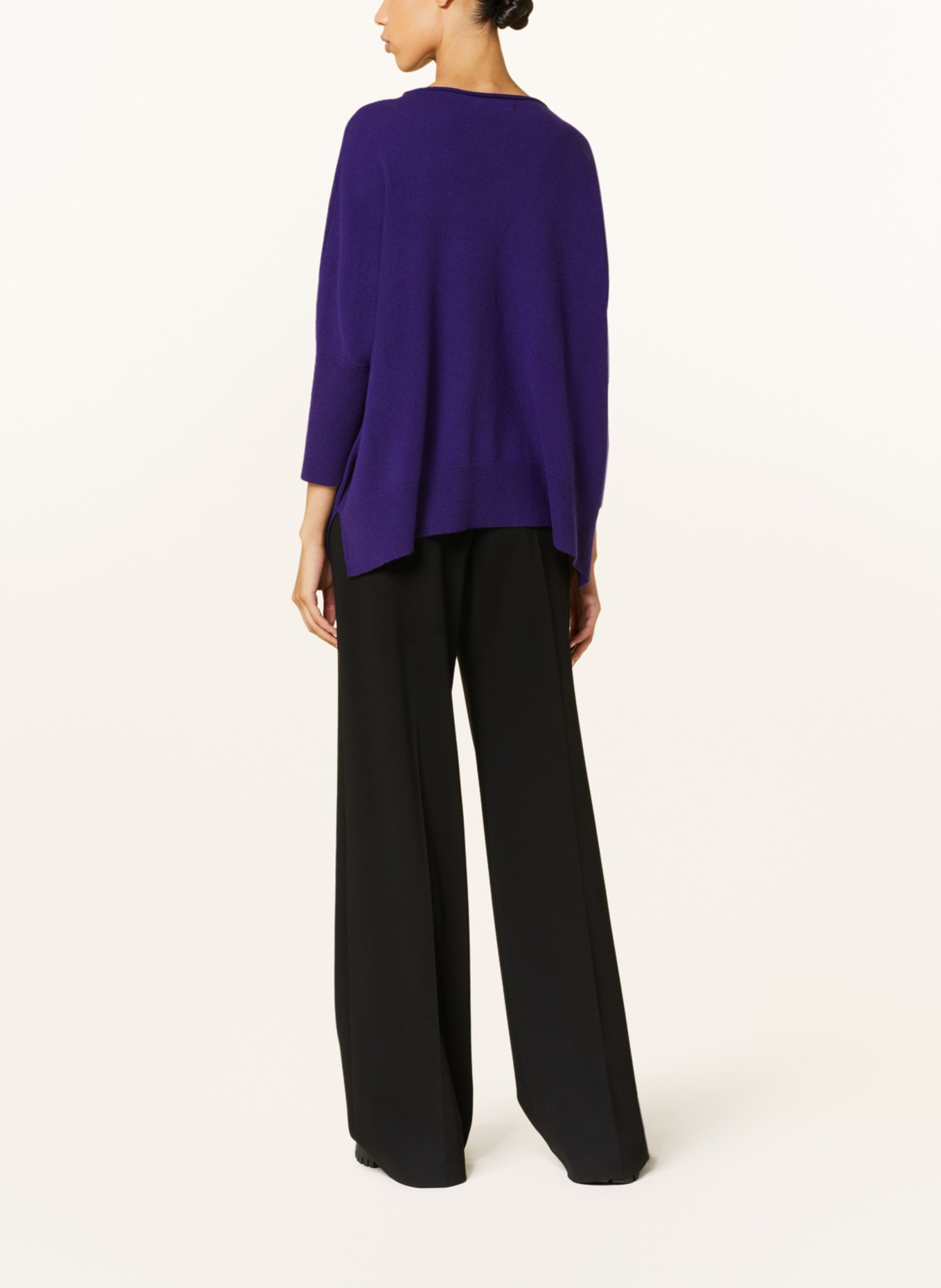 (THE MERCER) N.Y. Cashmere sweater, Color: DARK PURPLE (Image 3)