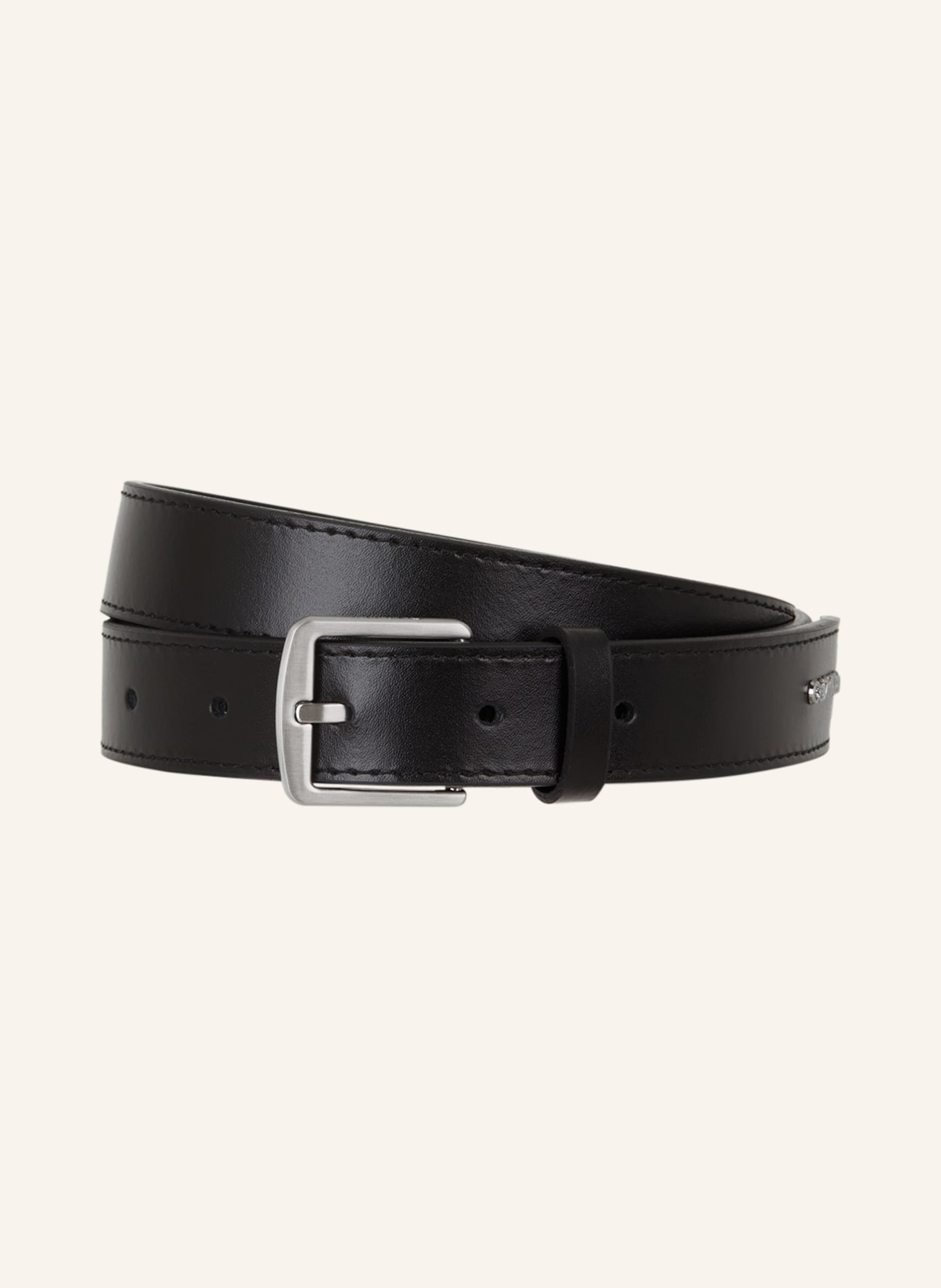 Calvin Klein Leather belt, Color: BLACK (Image 1)