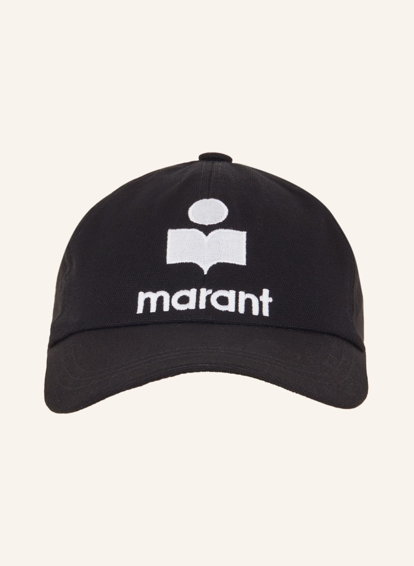 ISABEL MARANT Cap TYRON: SCHWARZ / ECRU