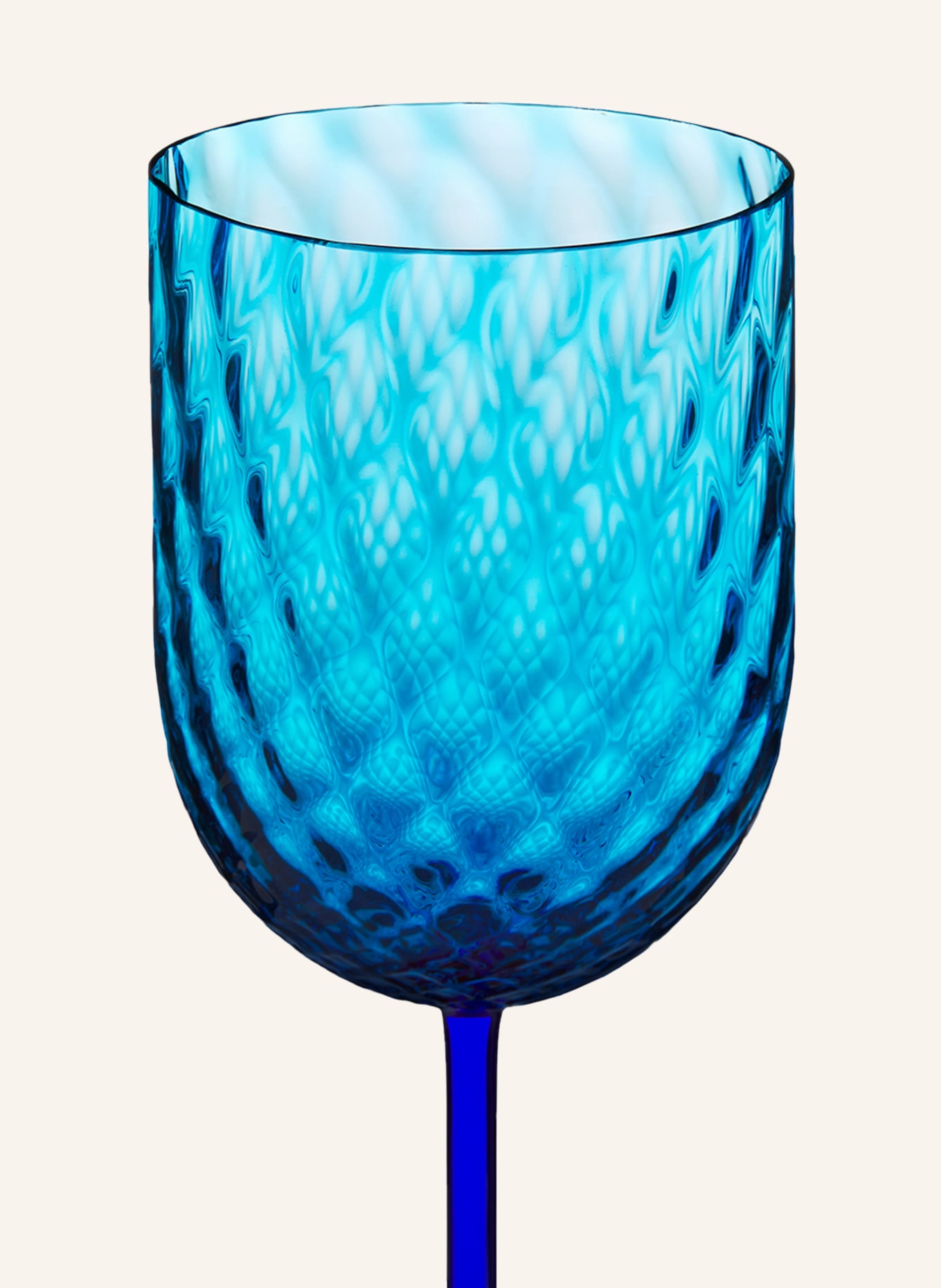 DOLCE & GABBANA CASA Weinglas CARRETTO: HELLBLAU / BLAU / ROT