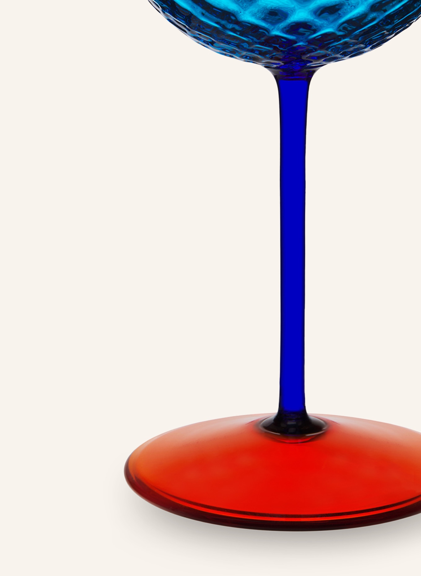 DOLCE & GABBANA CASA Weinglas CARRETTO: HELLBLAU / BLAU / ROT