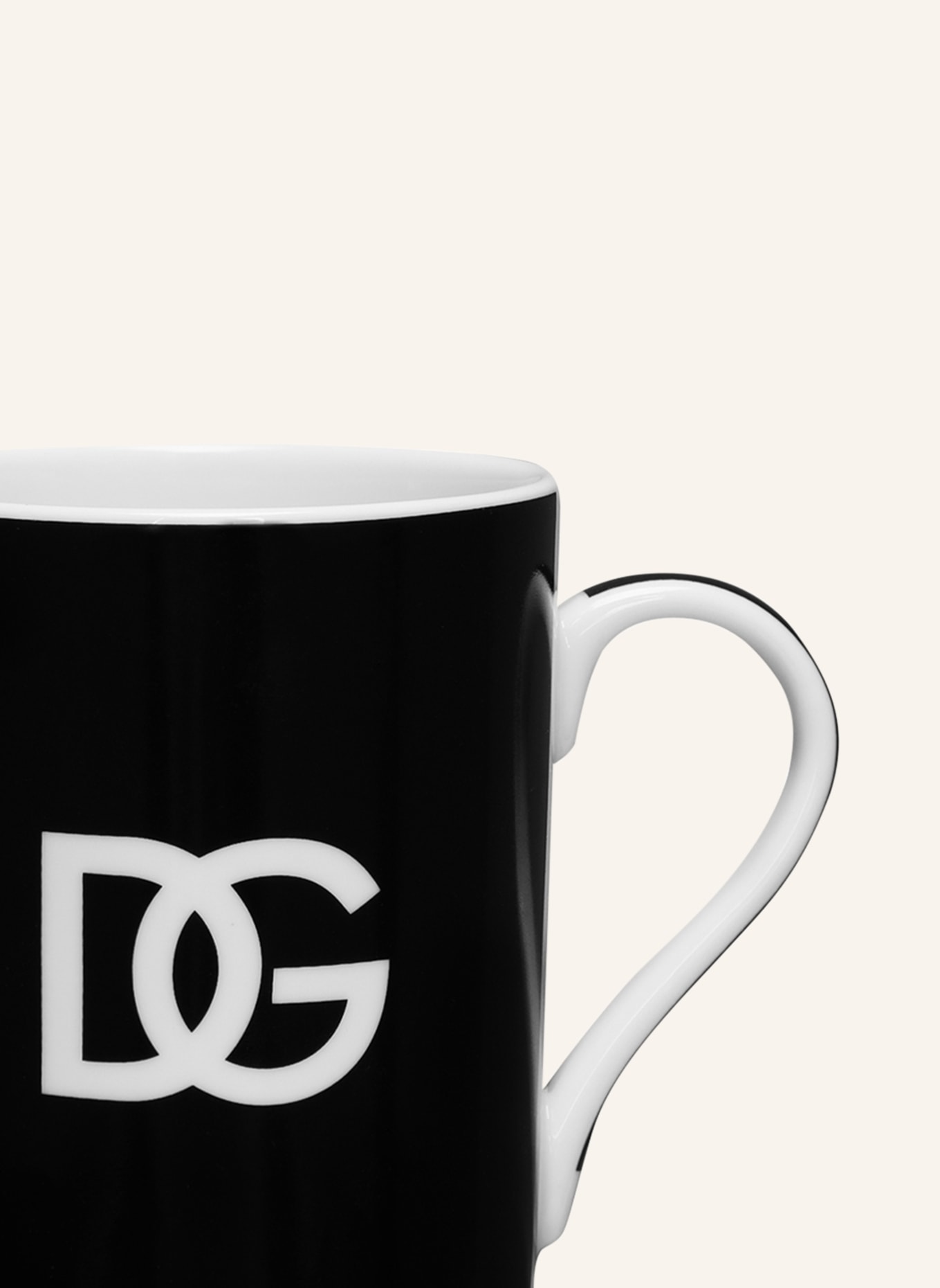 DOLCE & GABBANA CASA Mug, Color: BLACK/ WHITE (Image 3)