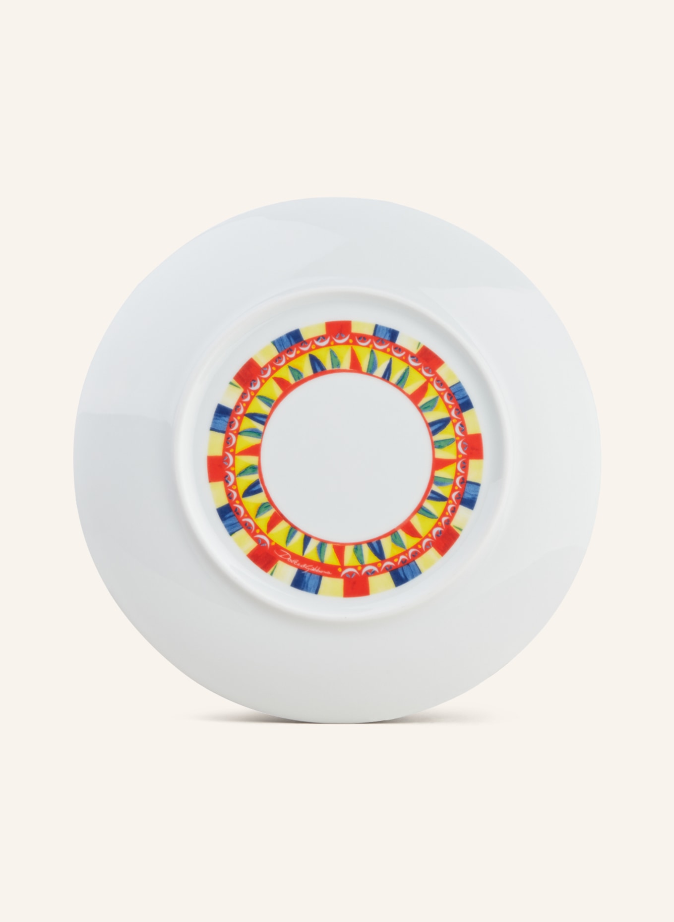 DOLCE & GABBANA CASA Set of 2 dinner plates, Color: WHITE/ RED/ YELLOW (Image 2)