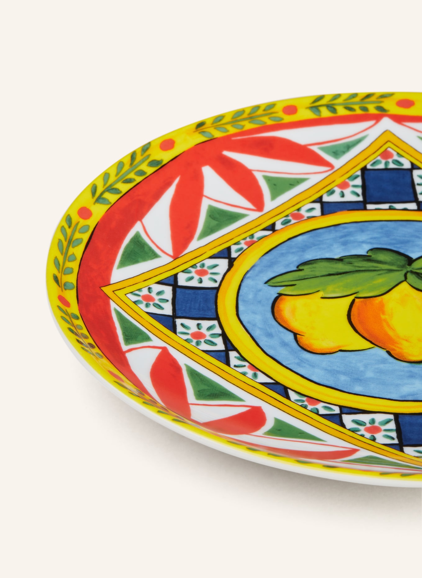 DOLCE & GABBANA CASA Set of 2 dinner plates, Color: WHITE/ RED/ YELLOW (Image 3)