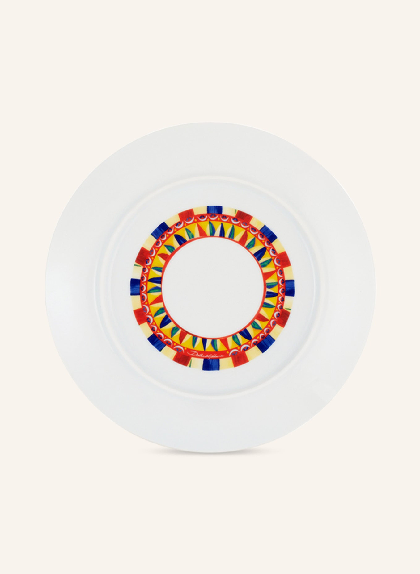 DOLCE & GABBANA CASA Set of 2 bread plates, Color: YELLOW/ LIGHT BLUE/ BLUE (Image 2)