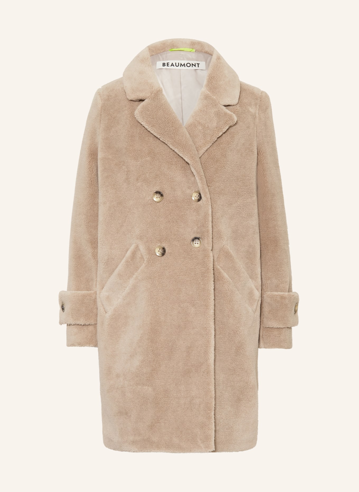 BEAUMONT Teddy coat, Color: BEIGE (Image 1)
