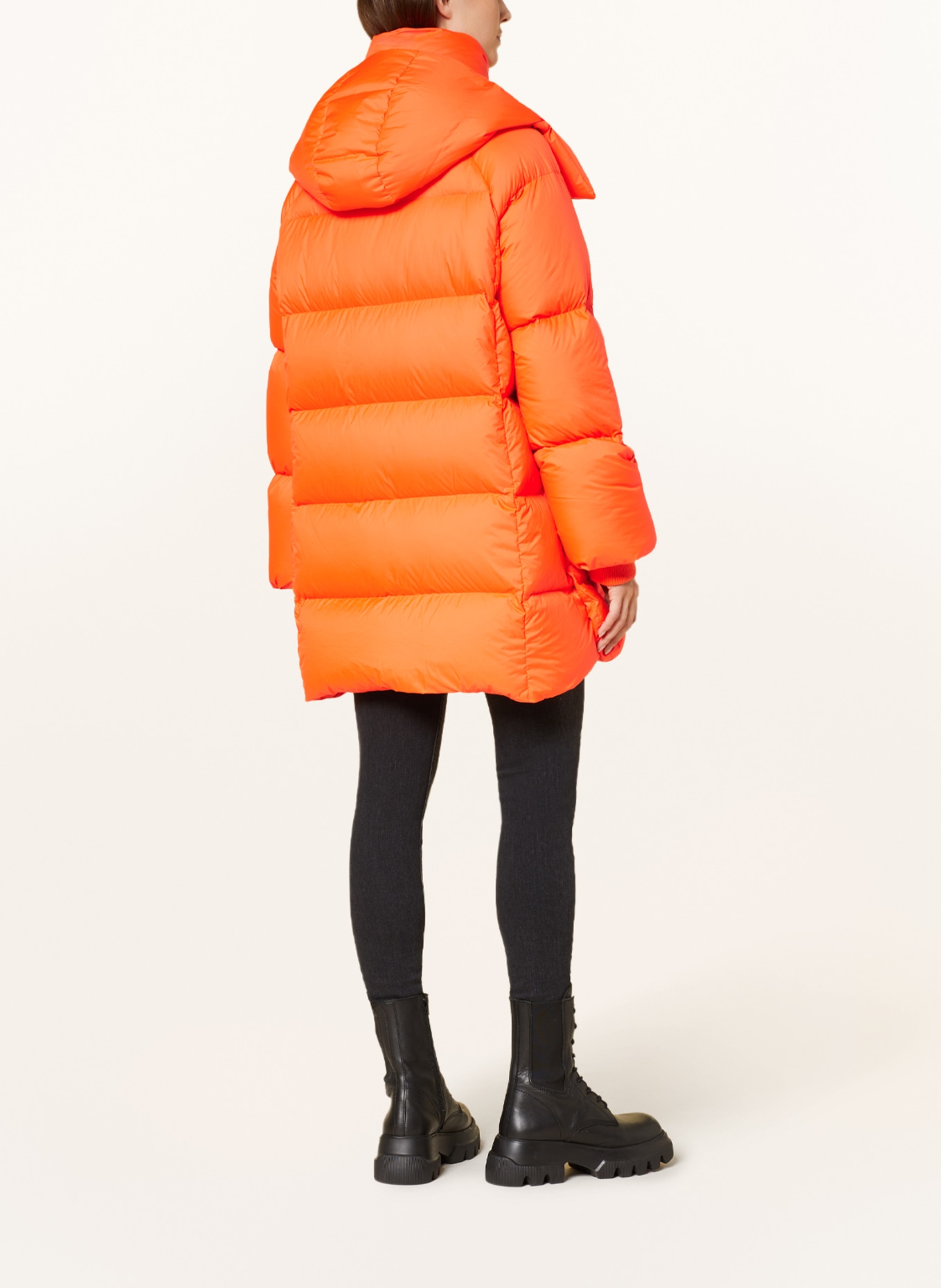 BEAUMONT Down jacket LENNY with removable hood, Color: NEON ORANGE (Image 3)