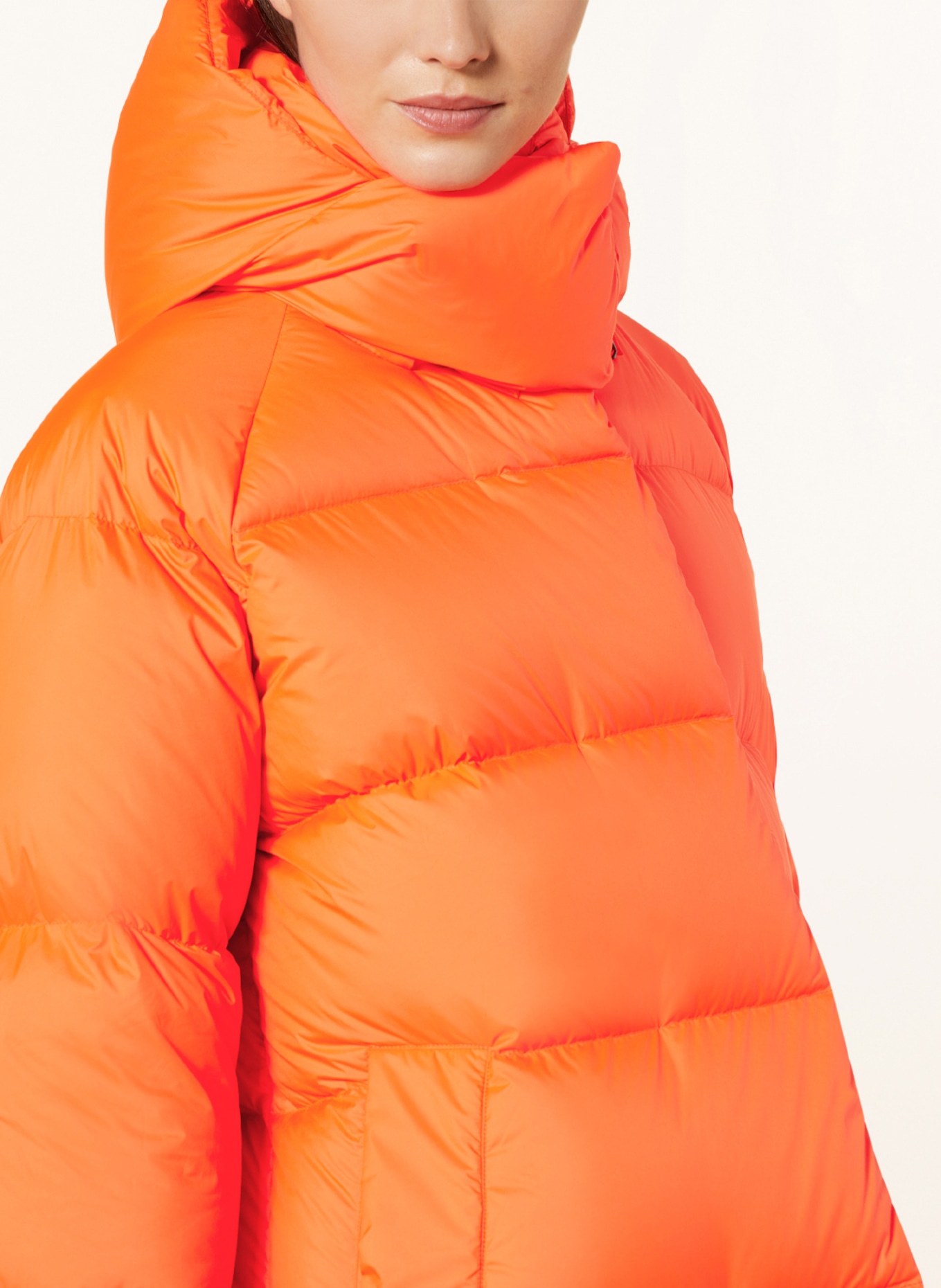 BEAUMONT Down jacket LENNY with removable hood, Color: NEON ORANGE (Image 5)