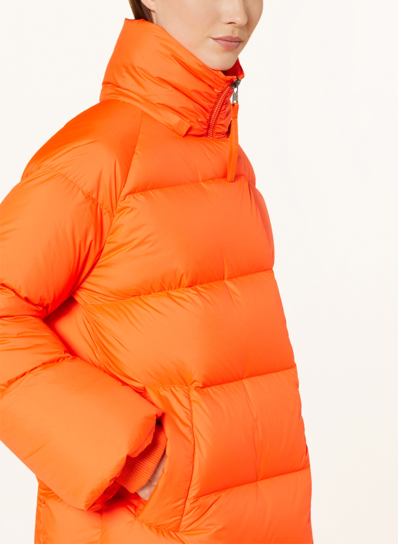 BEAUMONT Péřová bunda LENNY s odnímatelnou kapucí, Barva: NEONOVĚ ORANŽOVÁ (Obrázek 6)