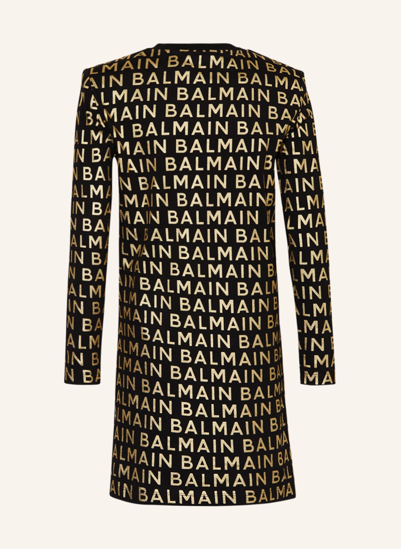 BALMAIN Jerseykleid, Farbe: SCHWARZ/ GOLD (Bild 2)