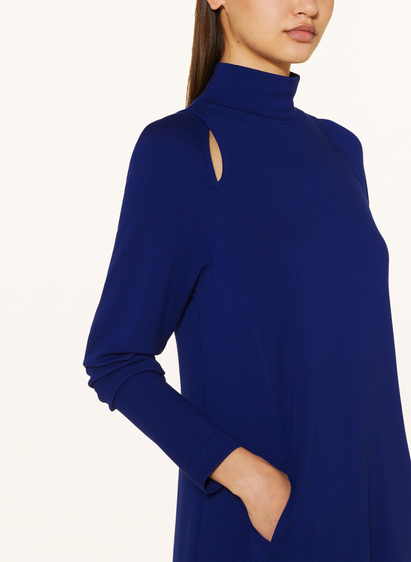RIANI Jersey dress with cut-outs, Color: BLUE (Image 4)