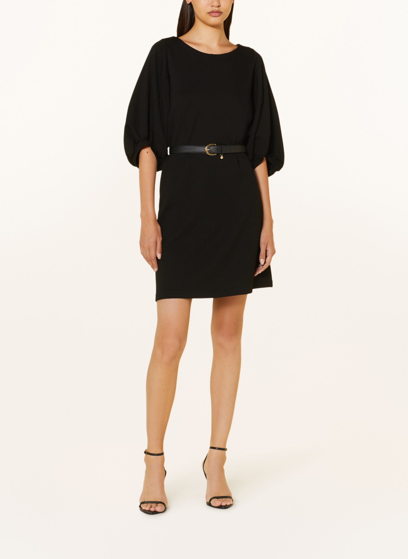 RIANI Jersey dress with 3/4 sleeves, Color: BLACK (Image 2)