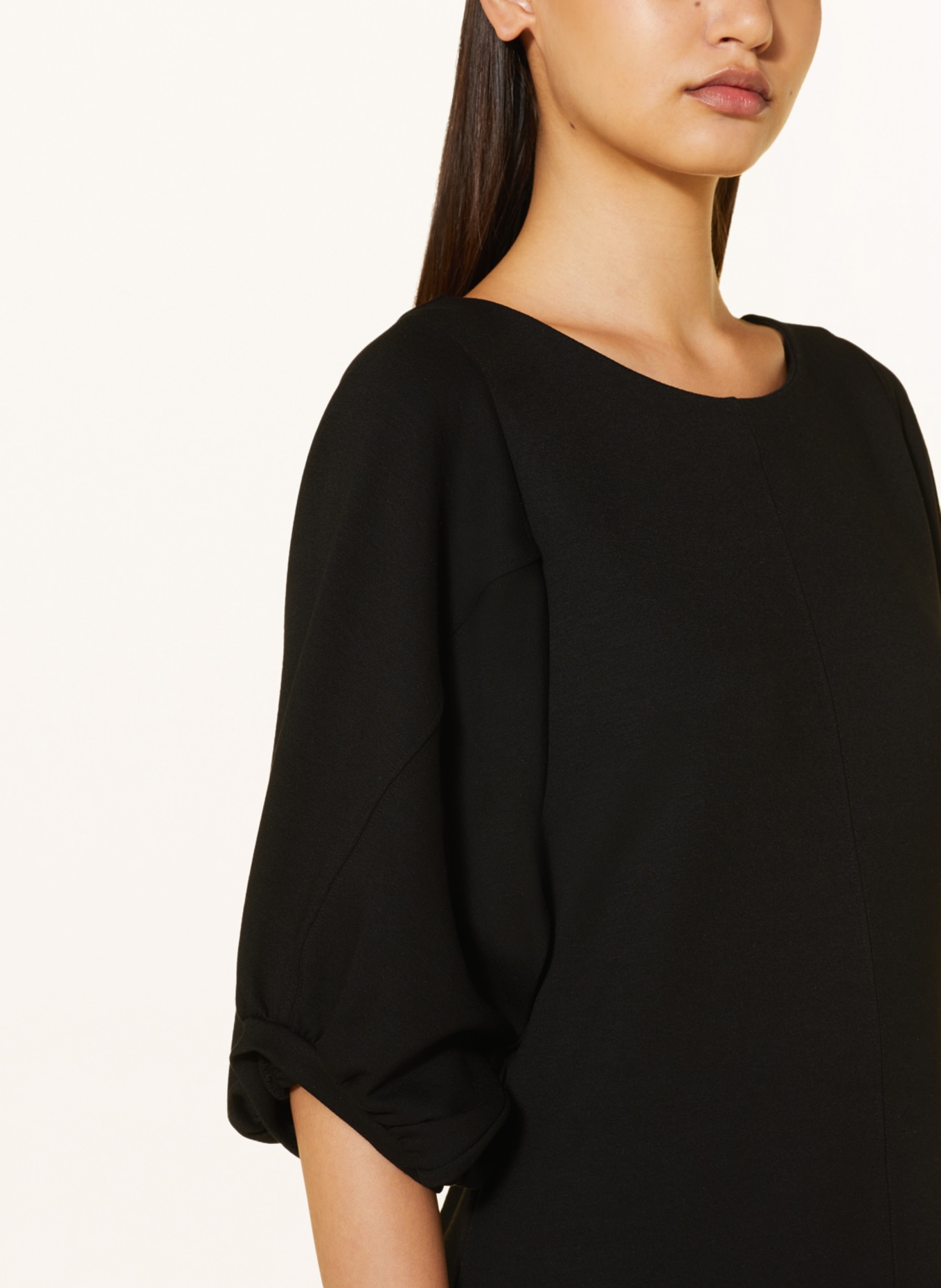 RIANI Jersey dress with 3/4 sleeves, Color: BLACK (Image 4)