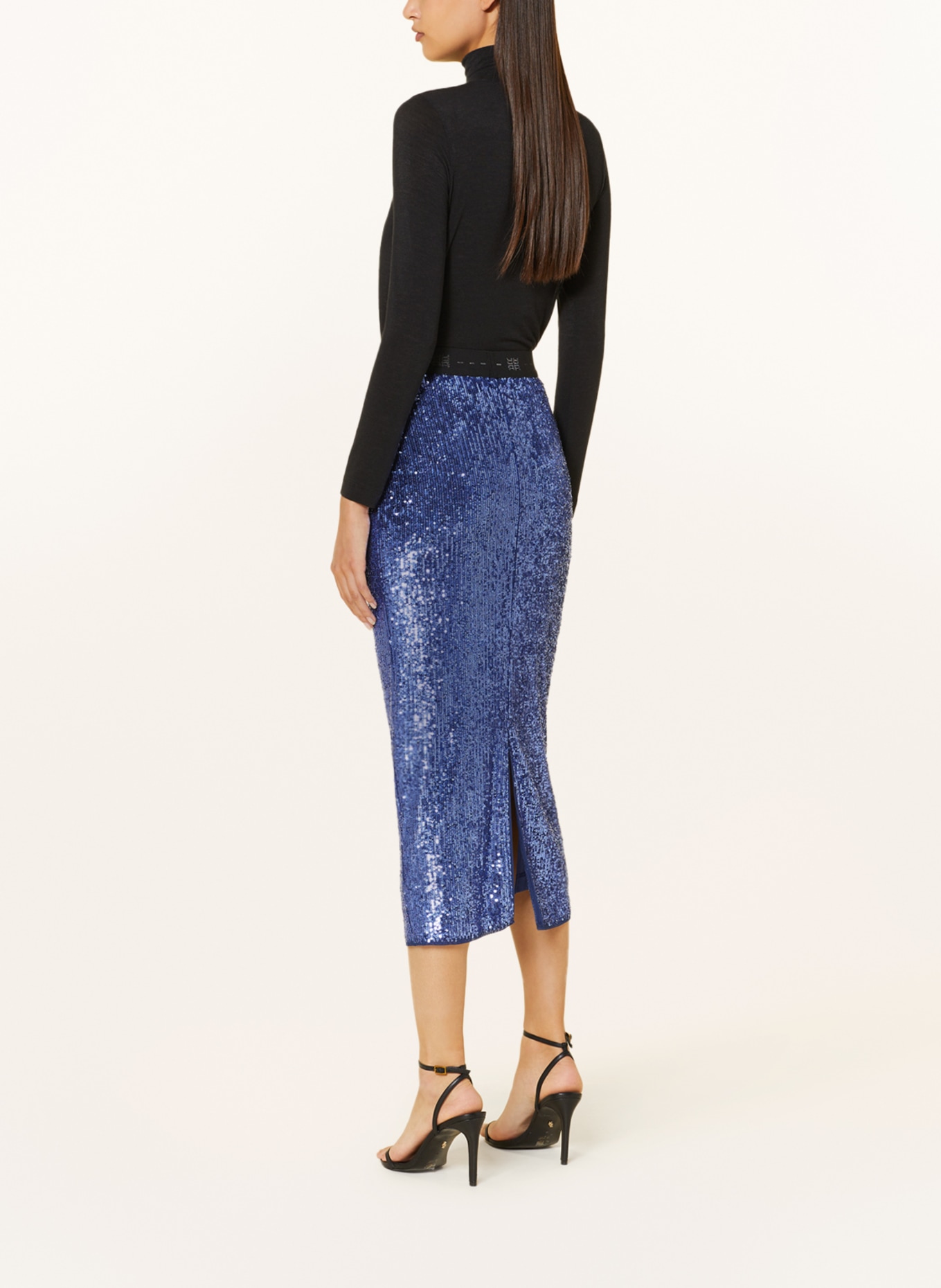 RIANI Skirt with sequins, Color: BLUE (Image 3)